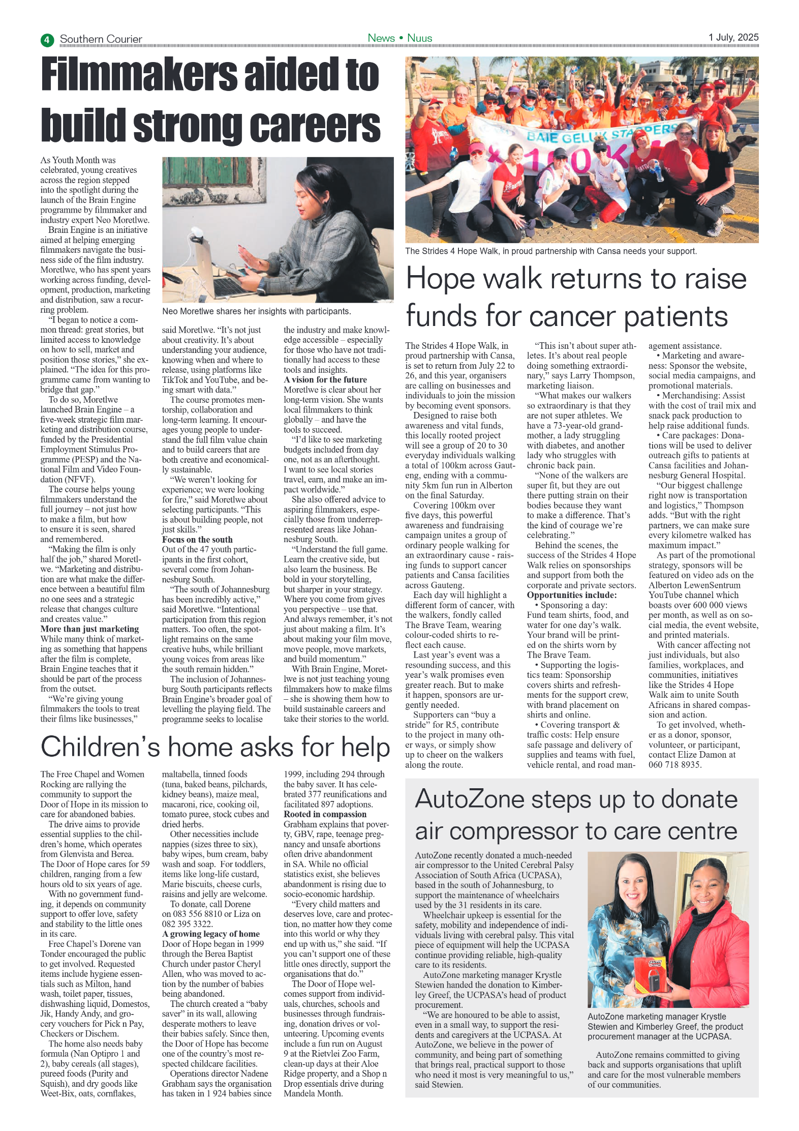 Southern Courier 1 July 2025 page 4