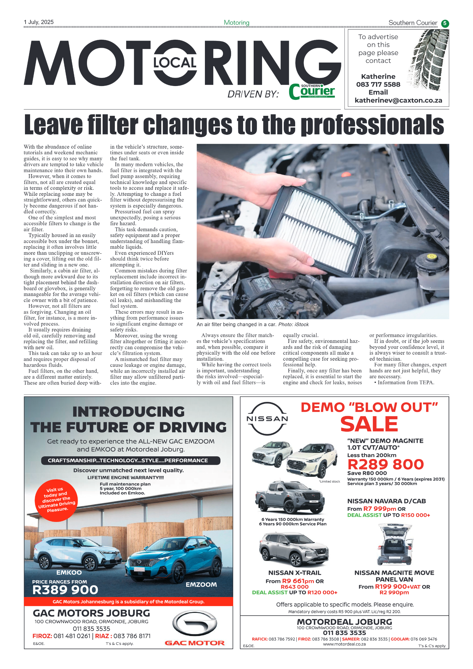 Southern Courier 1 July 2025 page 5