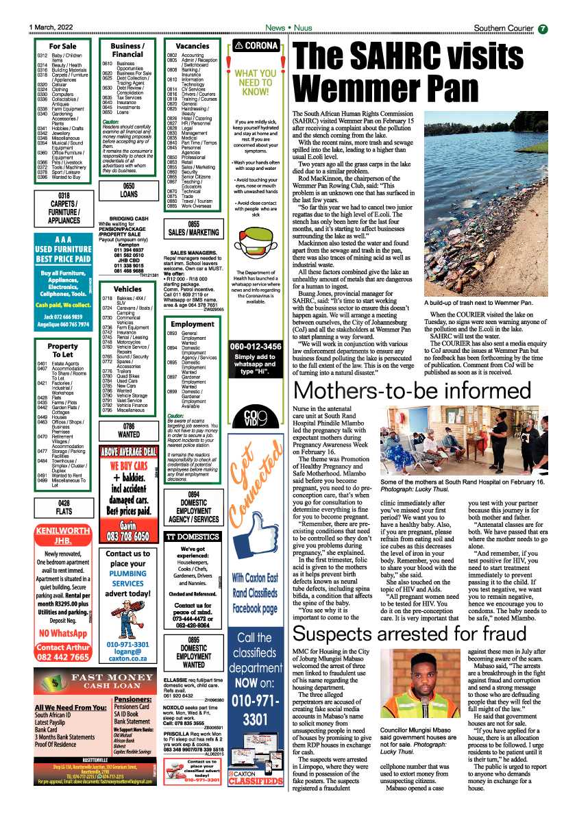 Southern Courier 1 March 2022 page 7