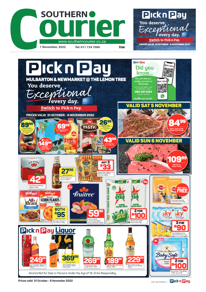 Southern Courier 1 Nov 2022 page 1