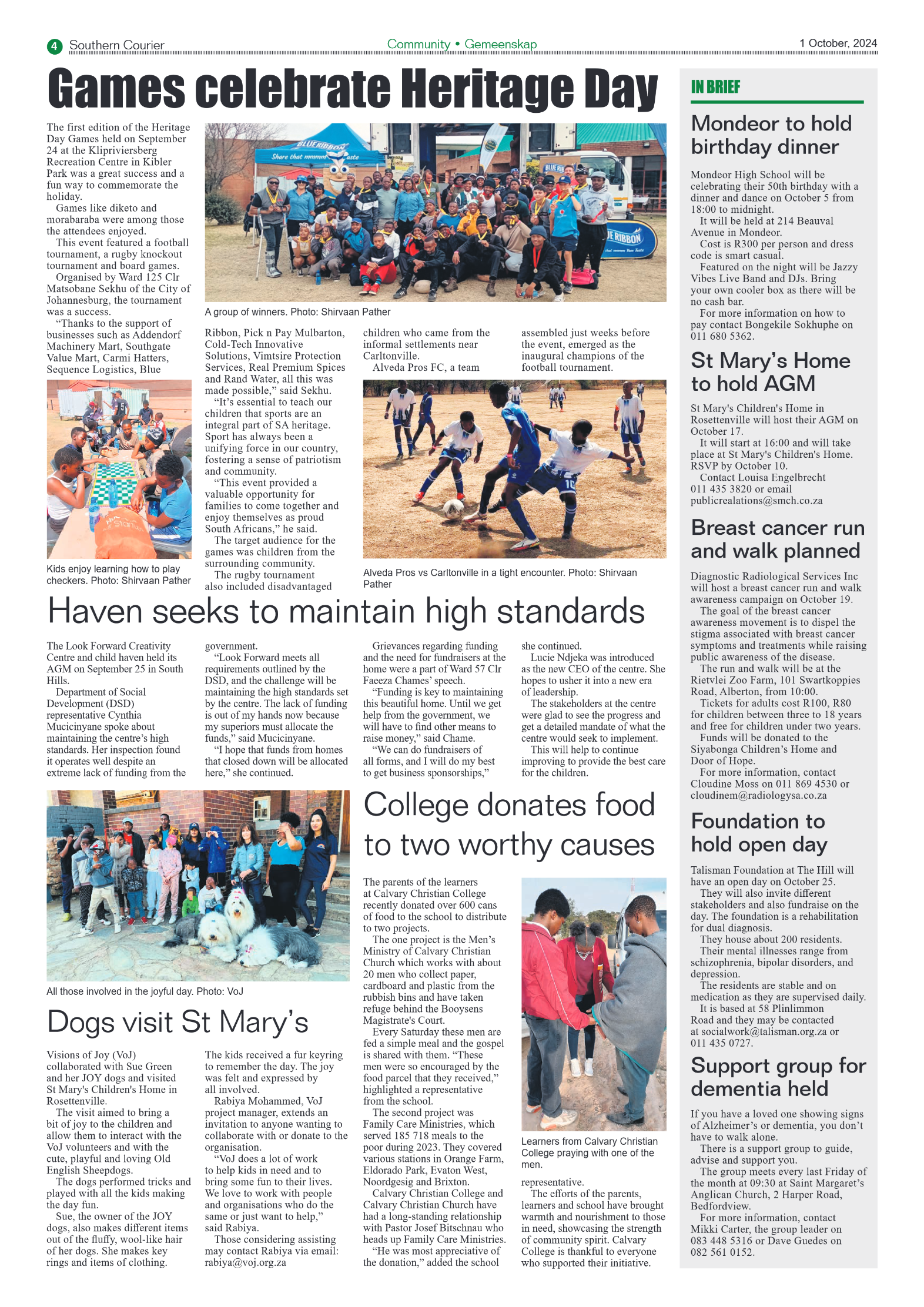 Southern Courier 1 October 2024 page 4