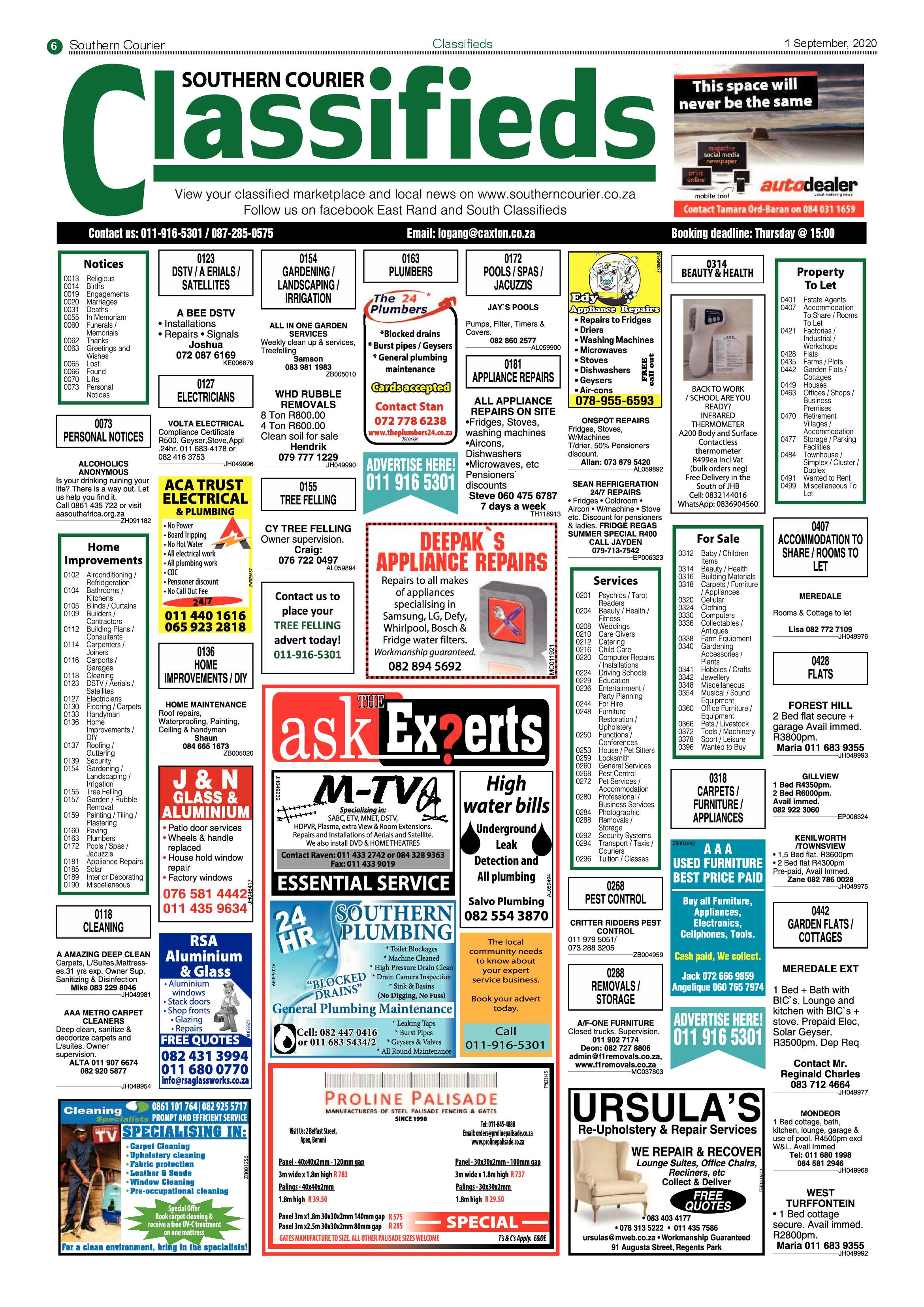 Southern Courier 1 September 2020 page 6