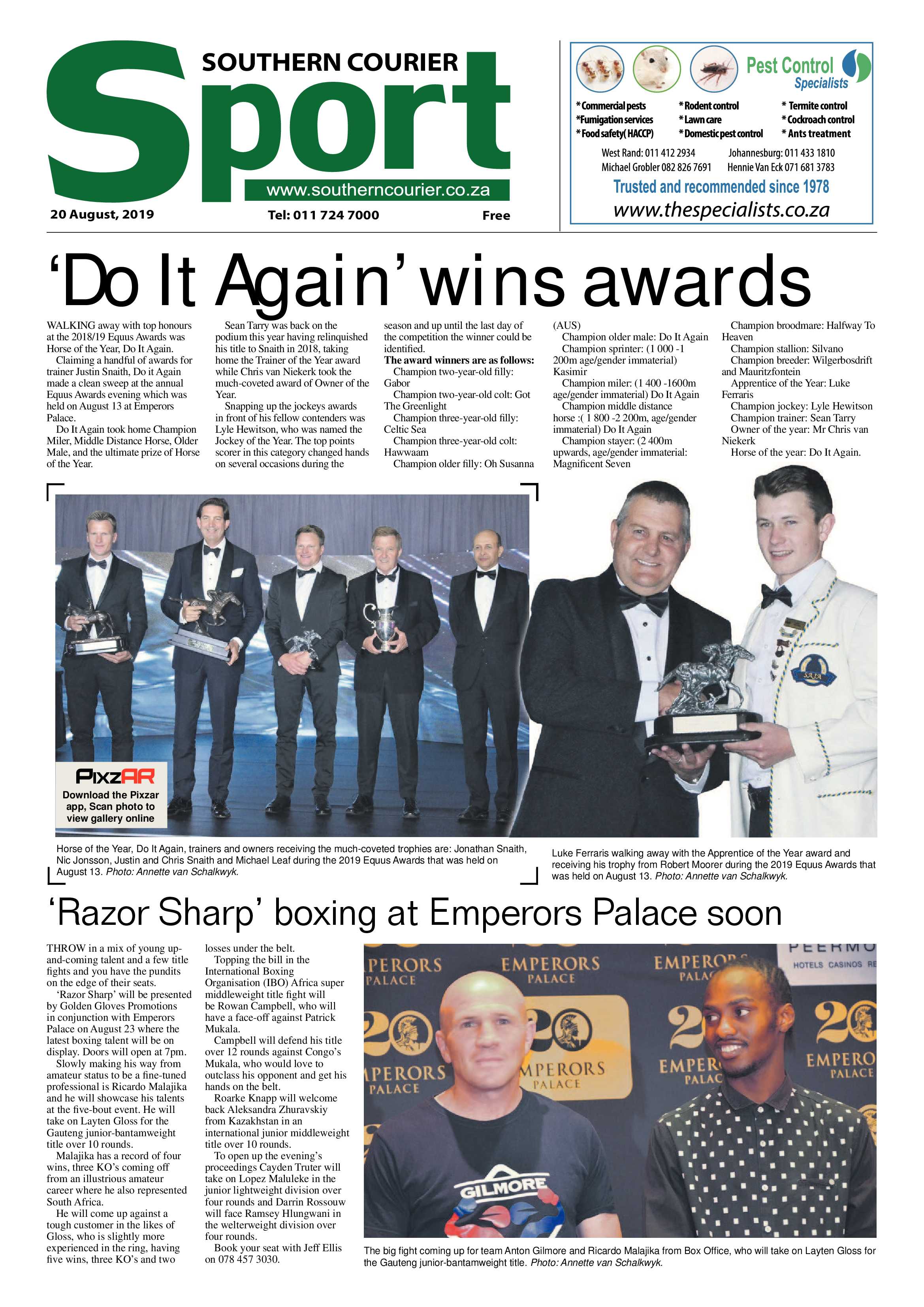 Southern Courier 20 August 2019 page 16