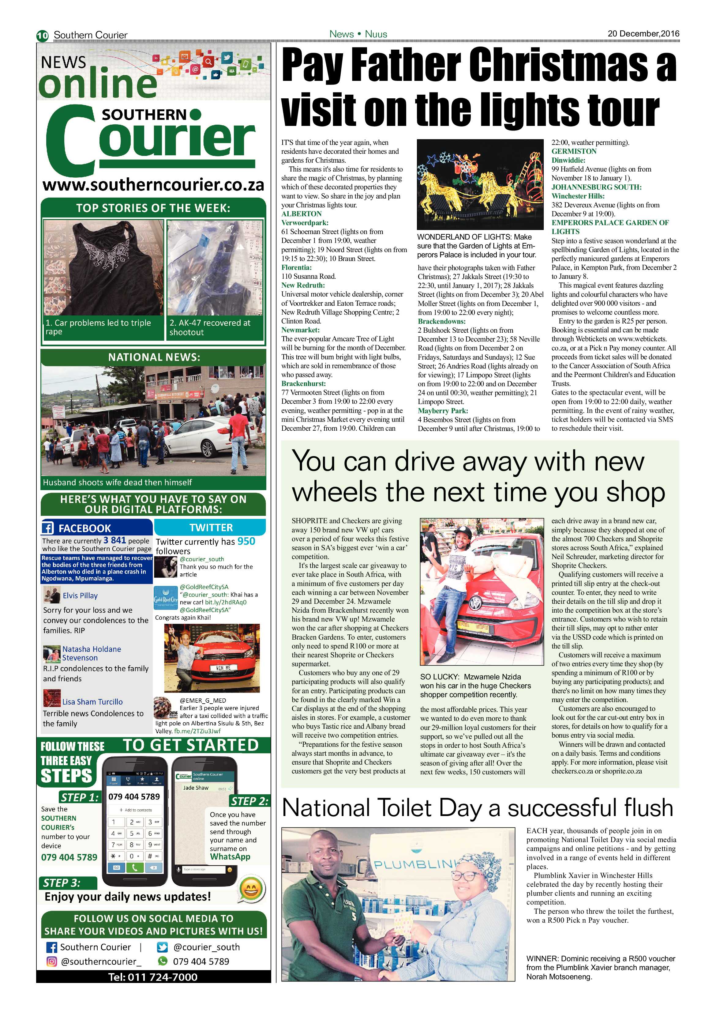 Southern Courier 20 December 2016 page 10