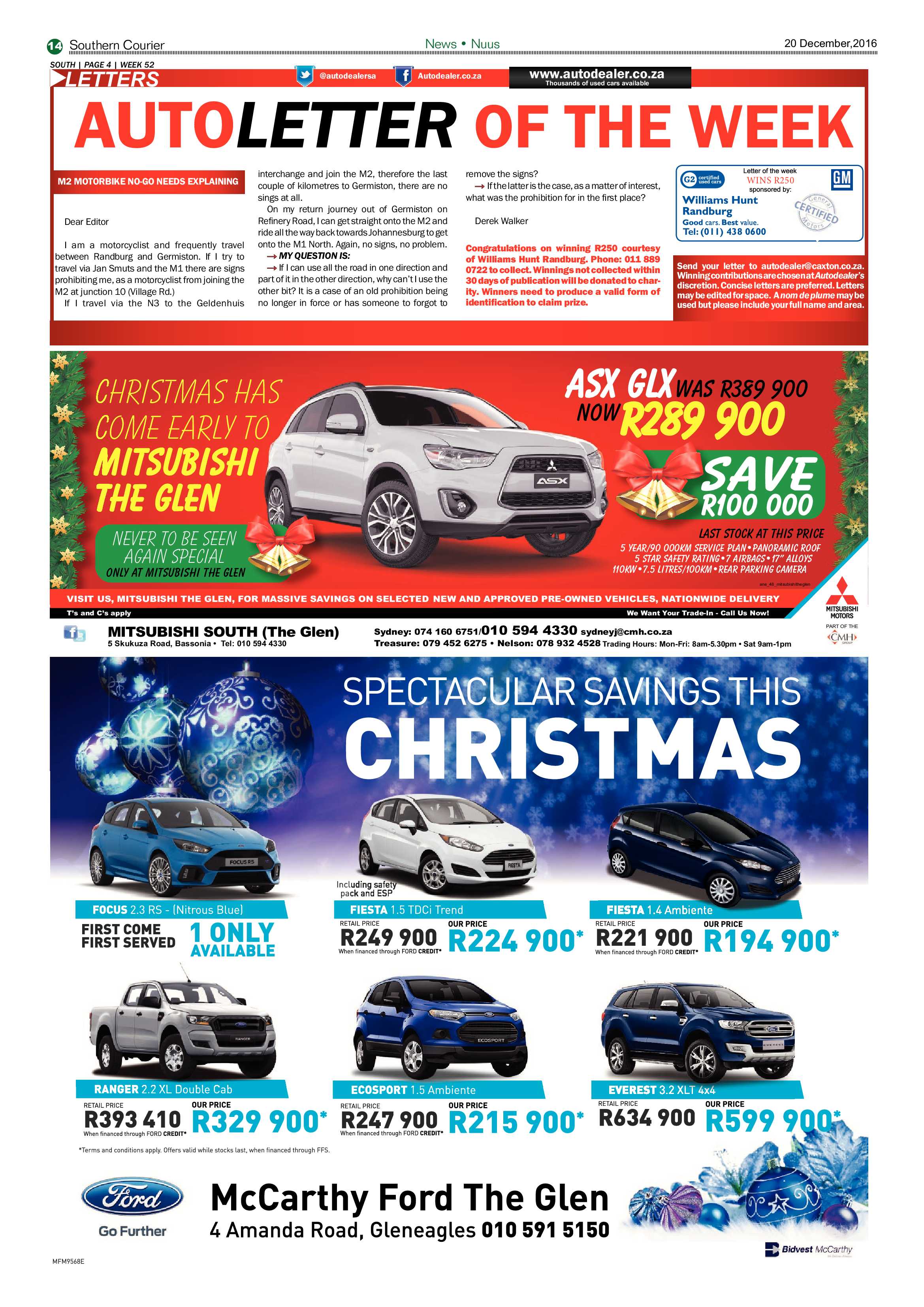 Southern Courier 20 December 2016 page 14