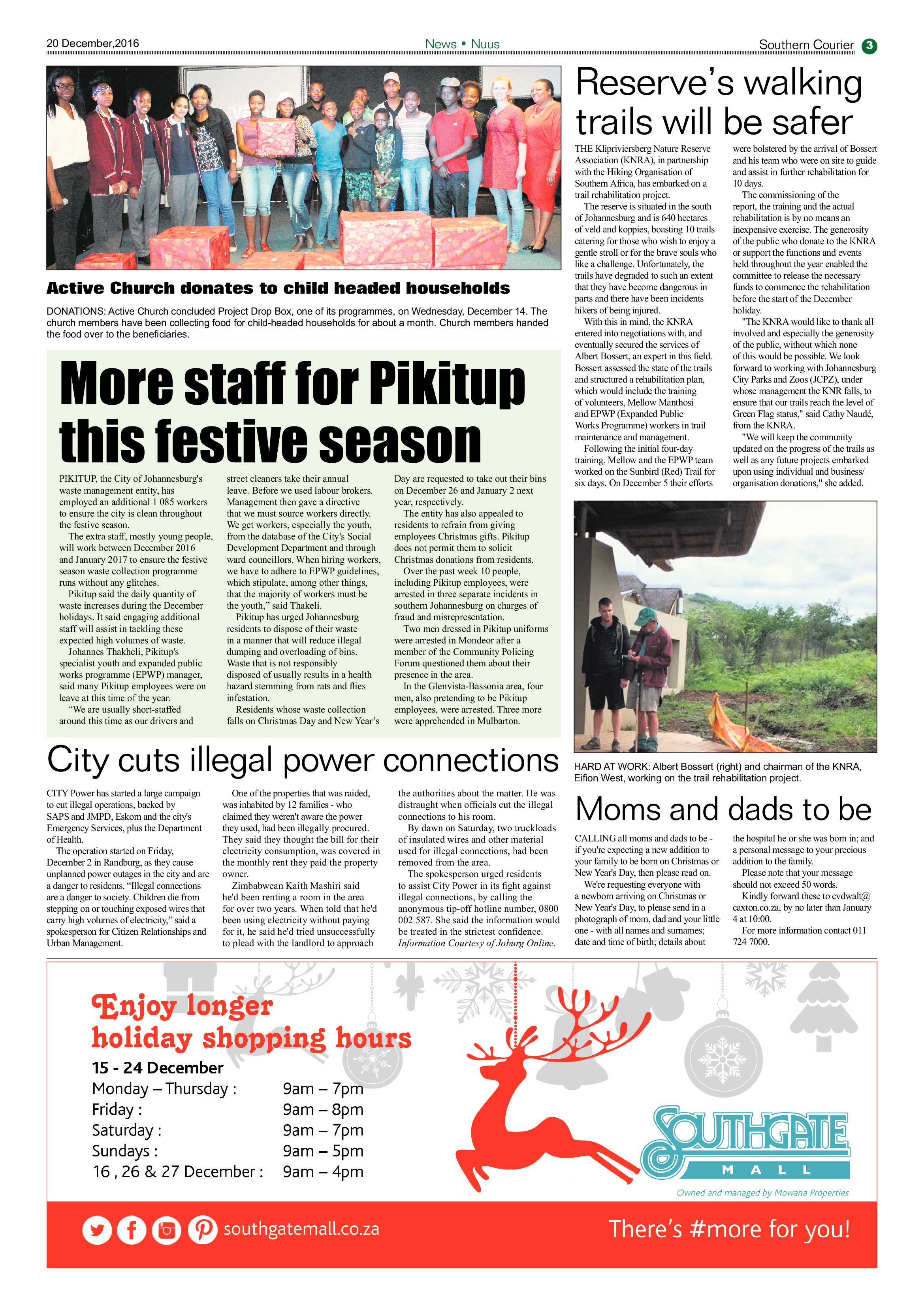Southern Courier 20 December 2016 page 3