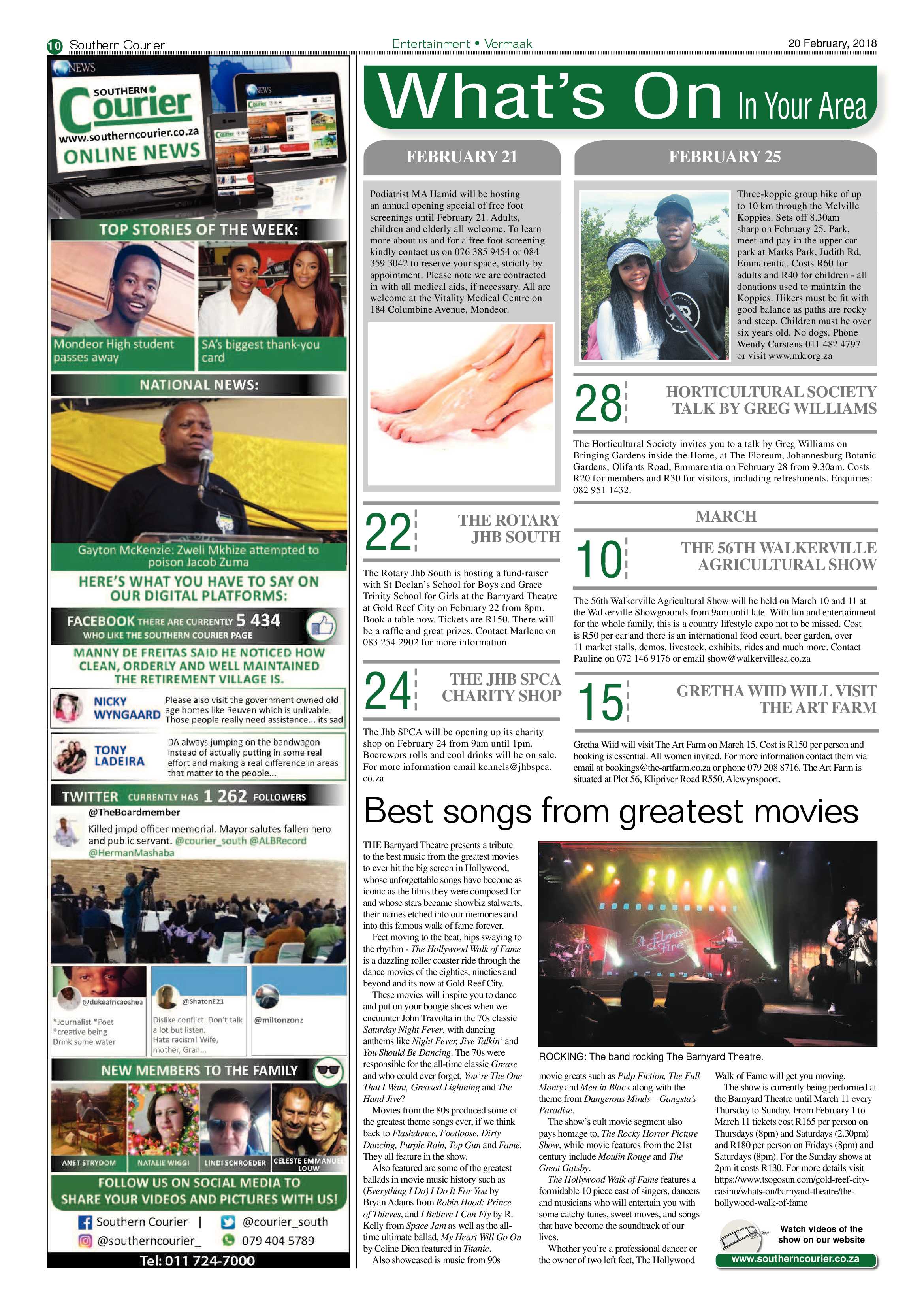 Southern Courier 20 February 2018 page 10