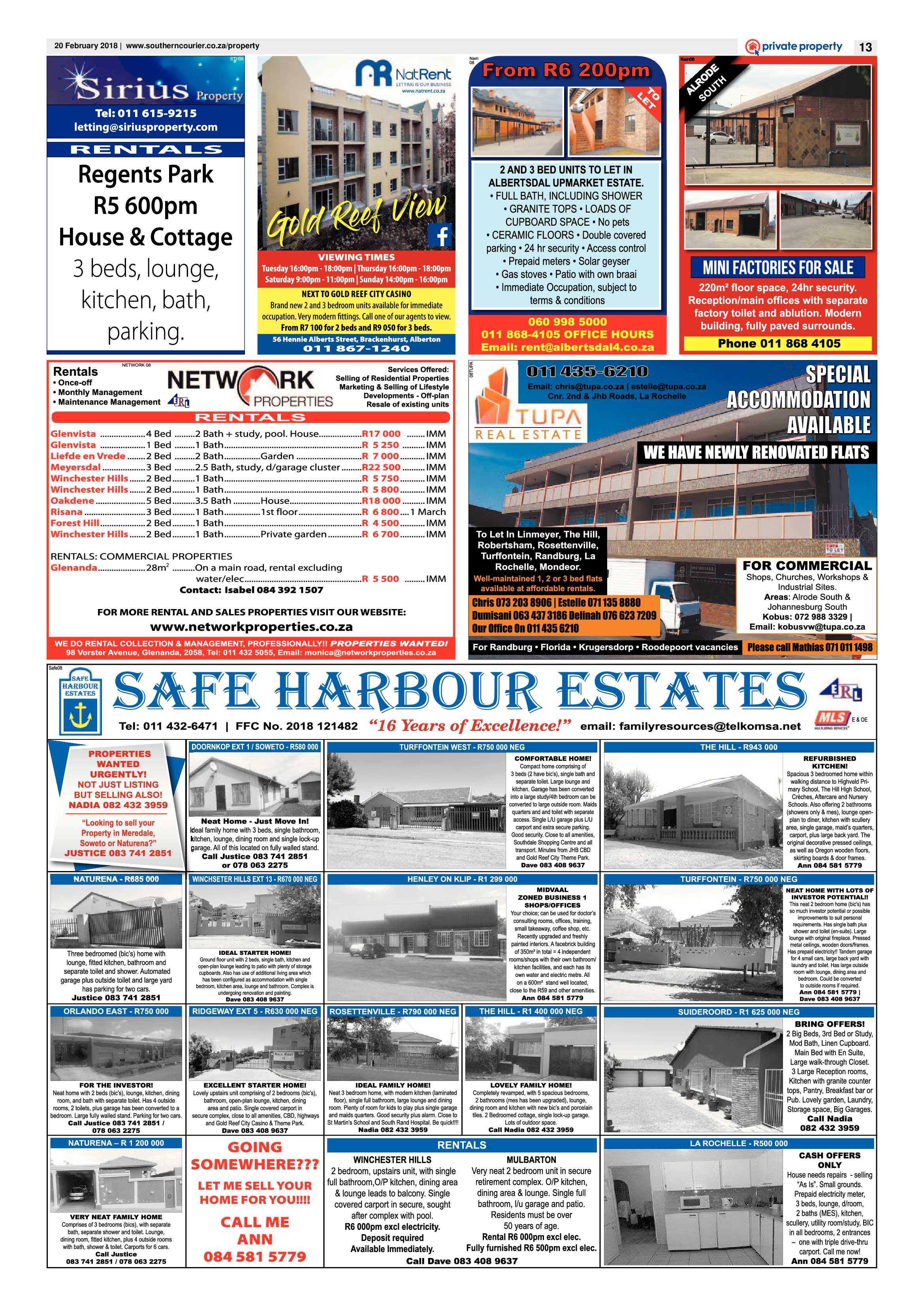 Southern Courier 20 February 2018 page 13