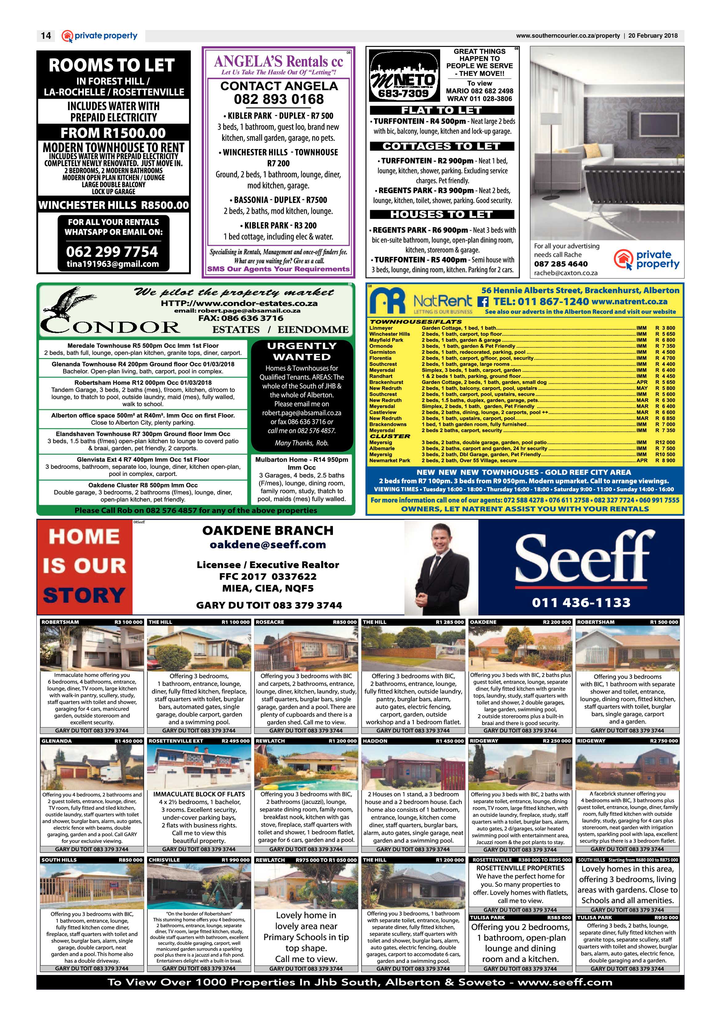 Southern Courier 20 February 2018 page 14