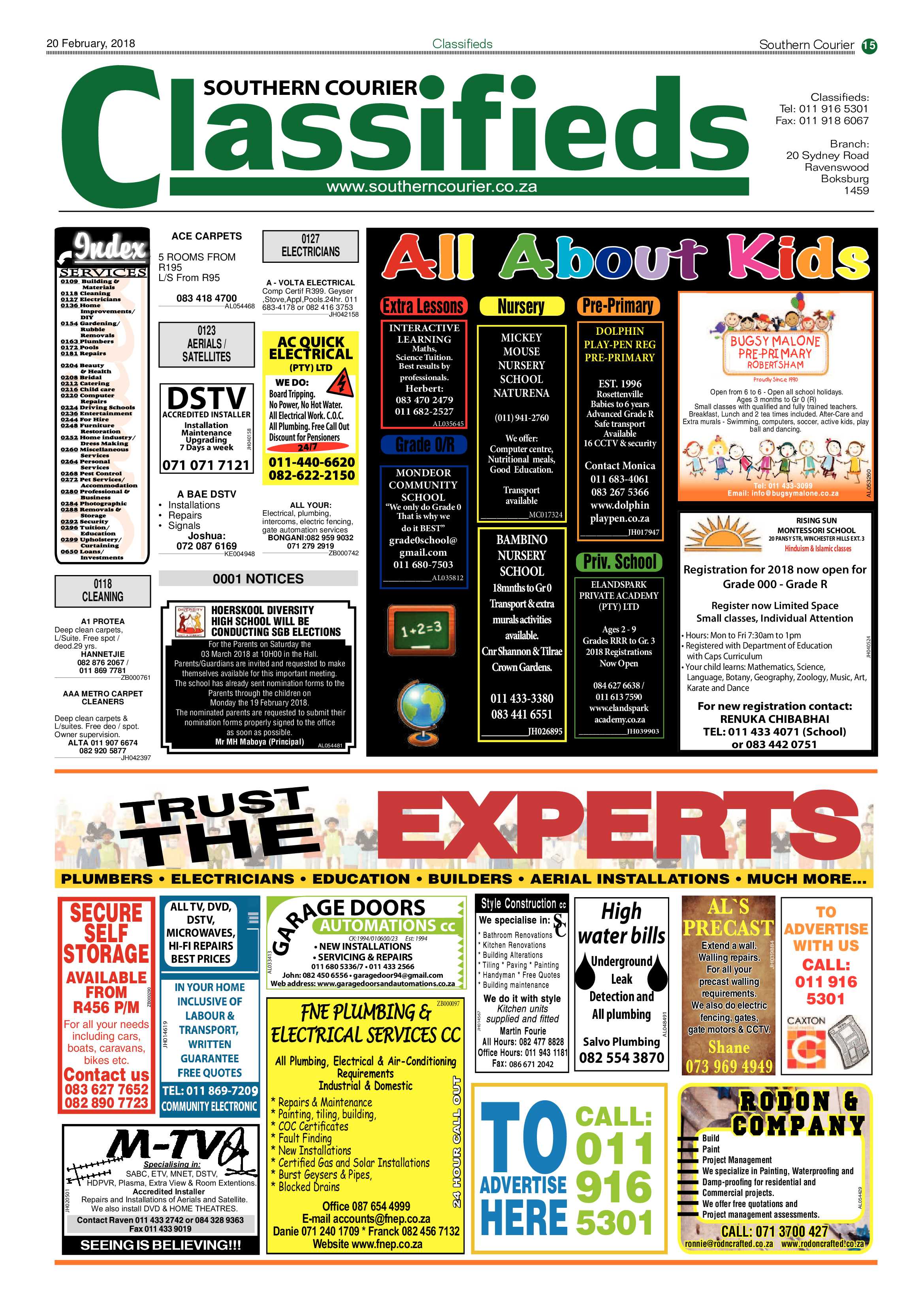 Southern Courier 20 February 2018 page 15