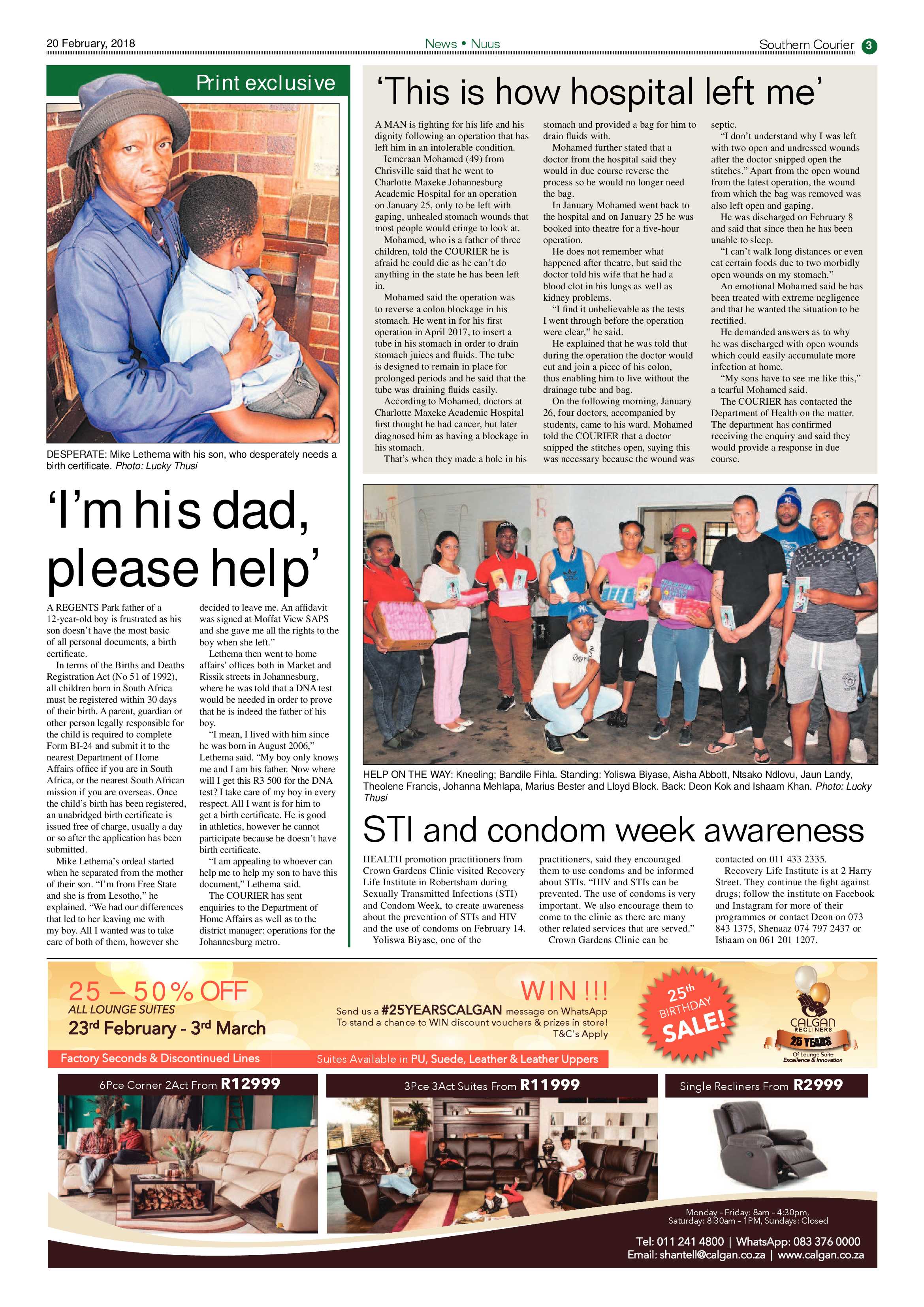 Southern Courier 20 February 2018 page 3