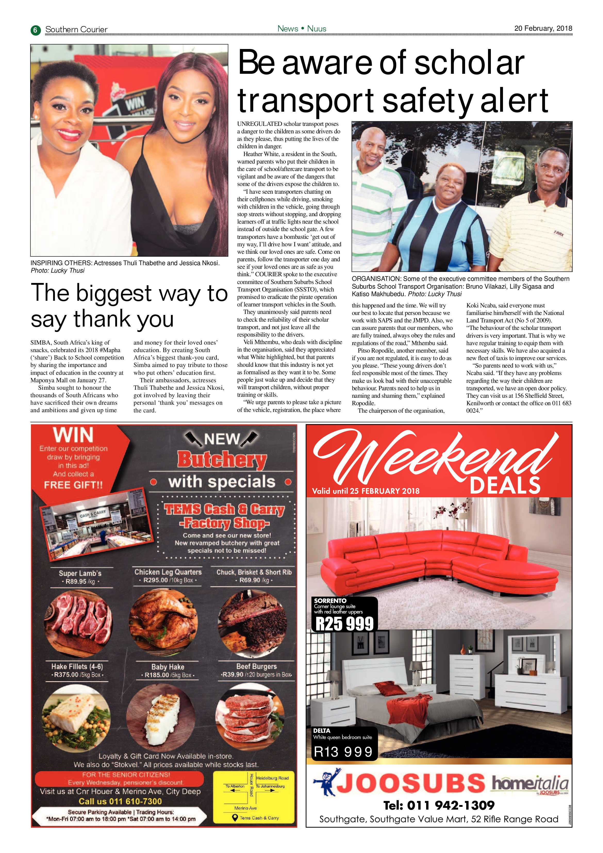 Southern Courier 20 February 2018 page 6