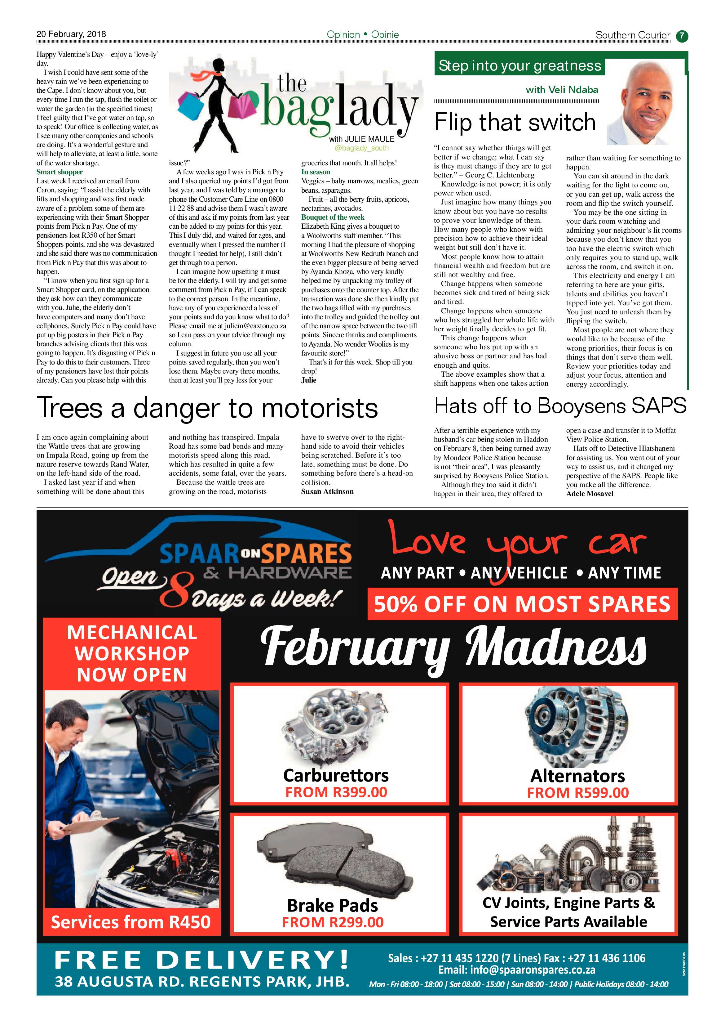 Southern Courier 20 February 2018 page 7