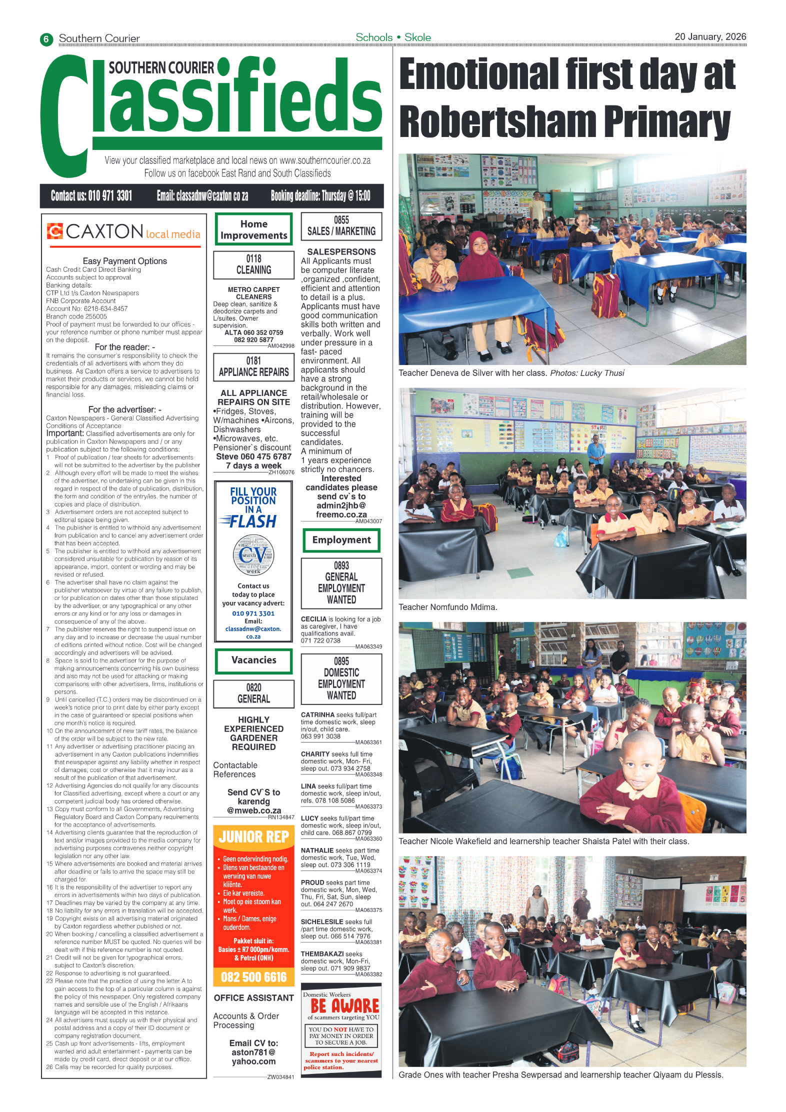 Southern Courier 20 January 2026 page 6