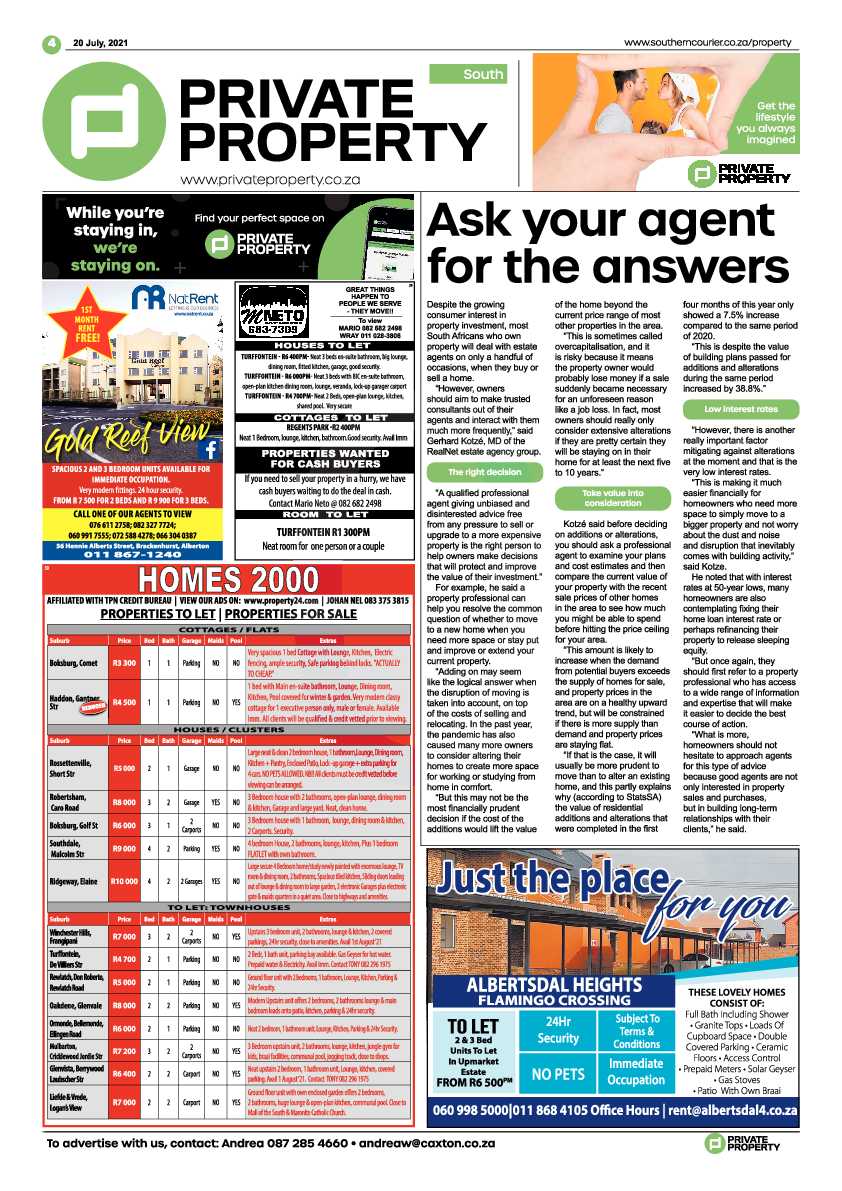 Southern Courier 20 July 2021 page 4