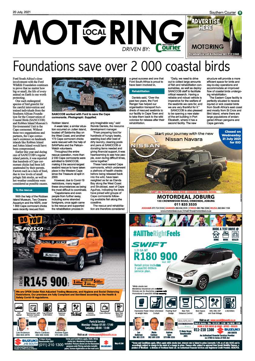 Southern Courier 20 July 2021 page 5