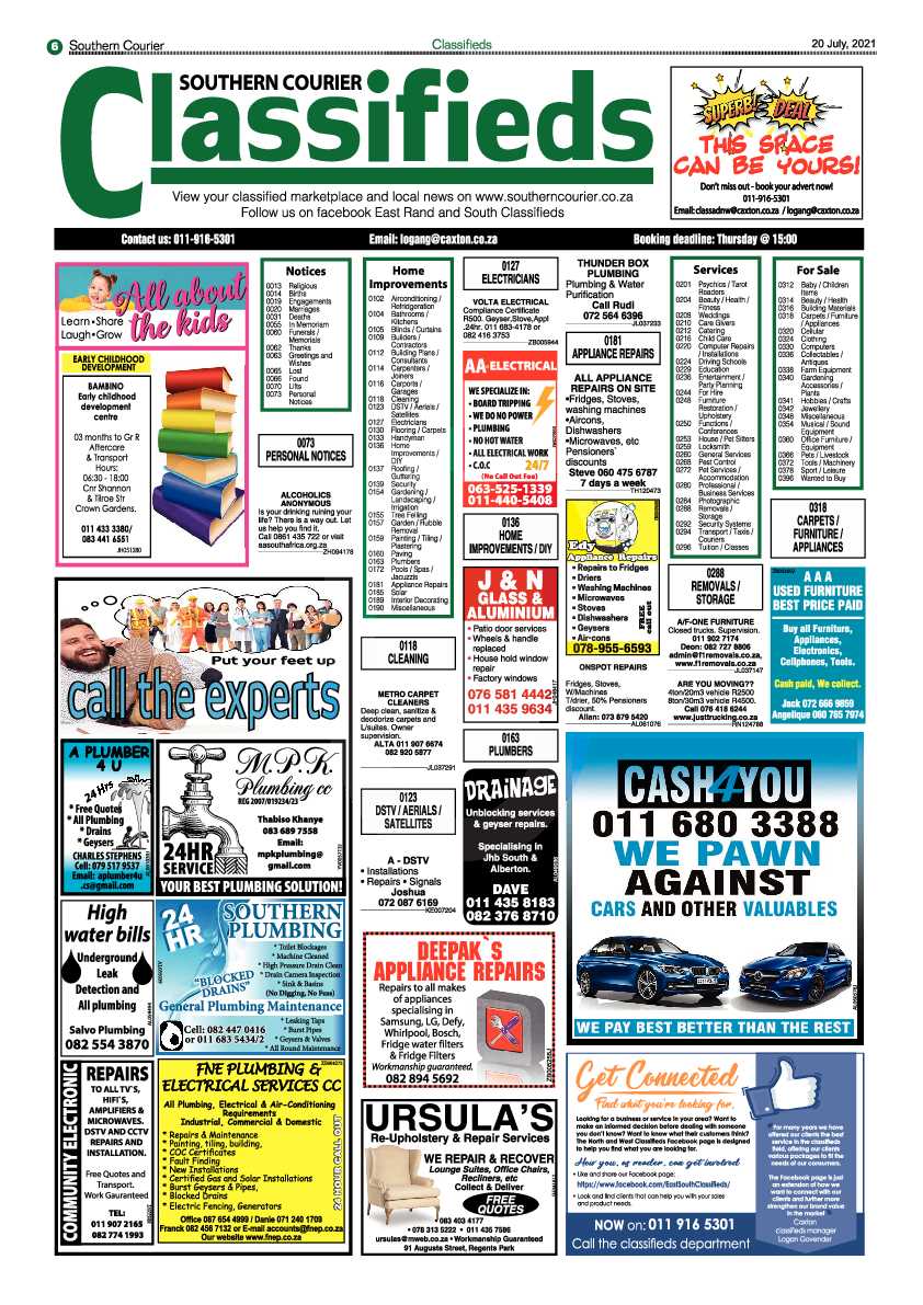 Southern Courier 20 July 2021 page 6
