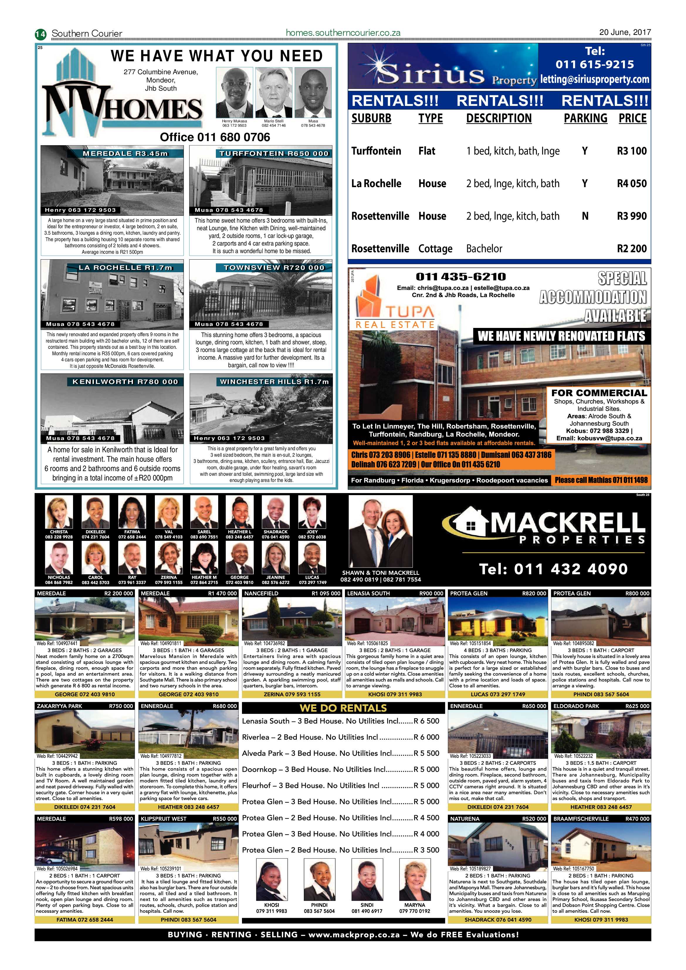 Southern Courier 20 June 2017 page 14