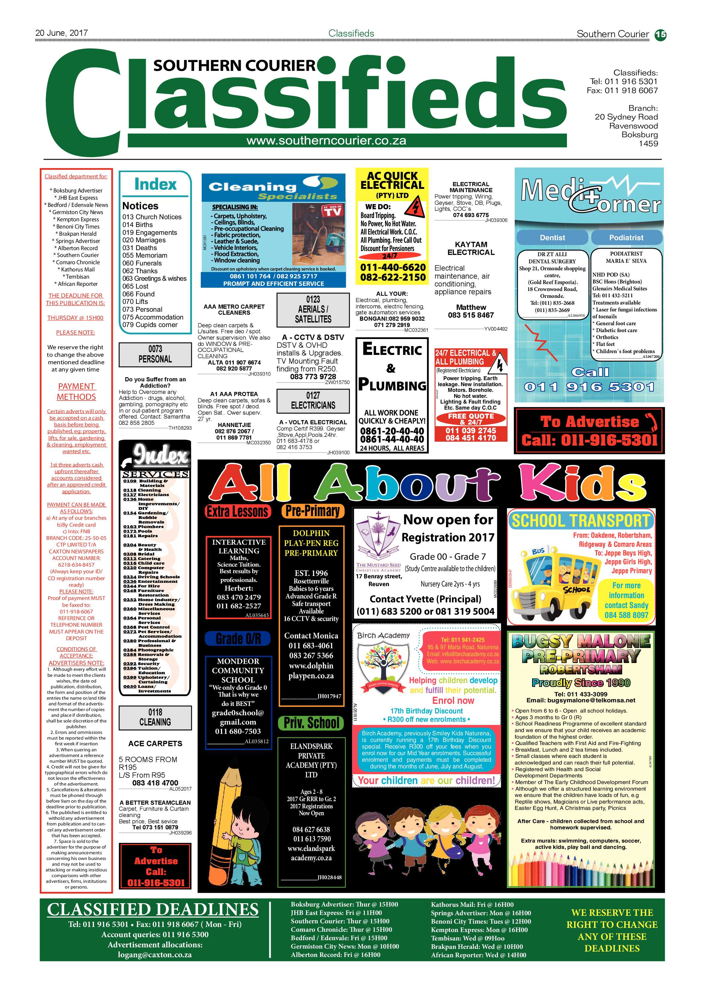 Southern Courier 20 June 2017 page 15