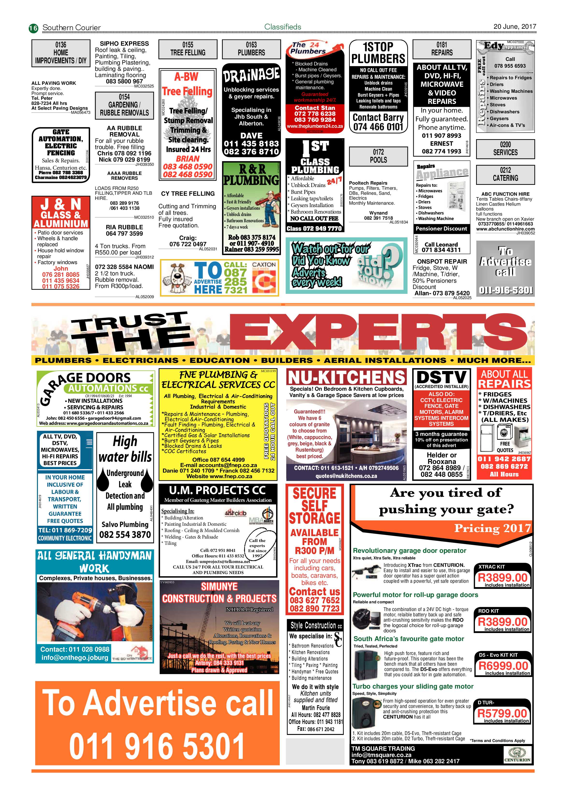 Southern Courier 20 June 2017 page 16