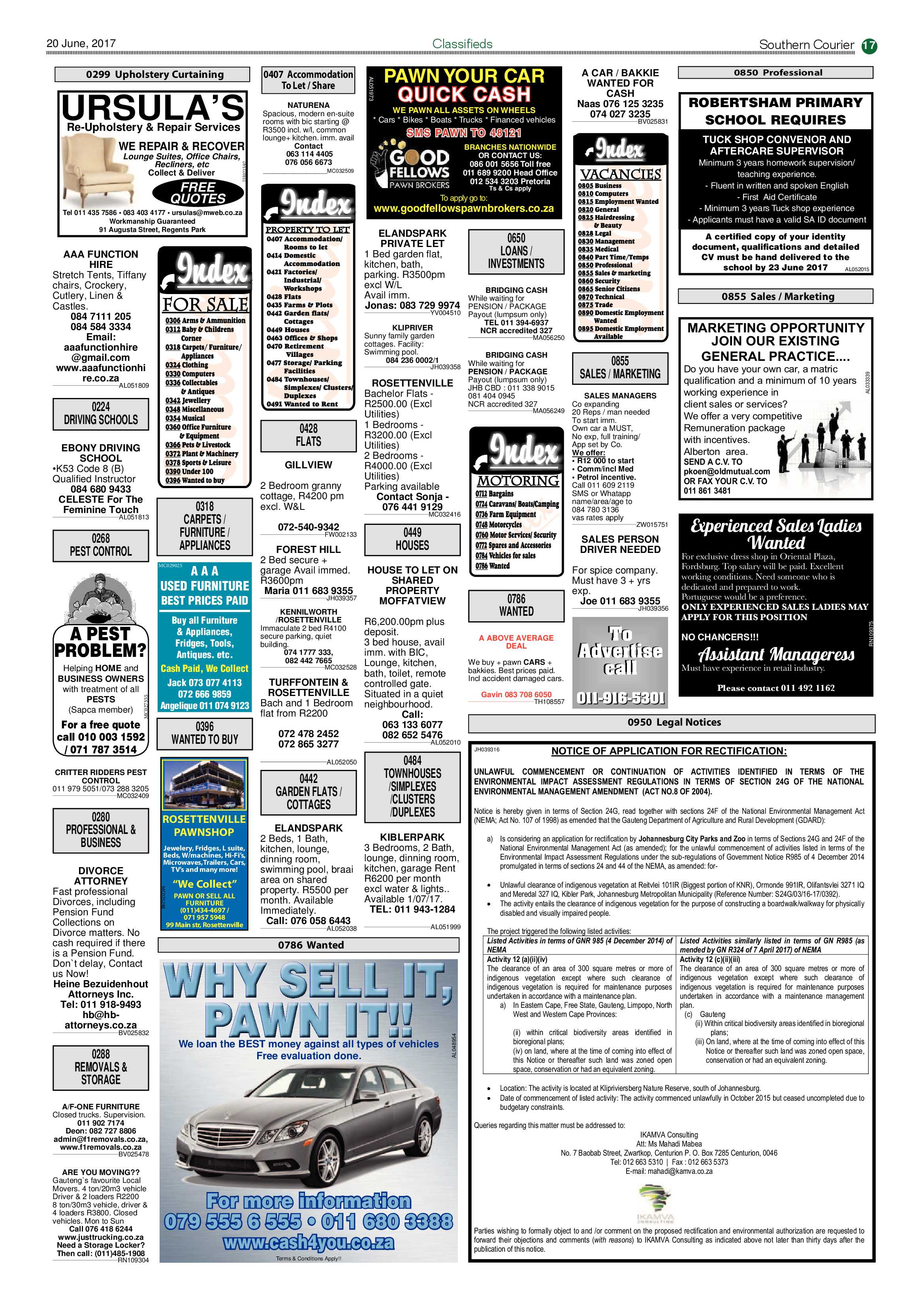 Southern Courier 20 June 2017 page 17
