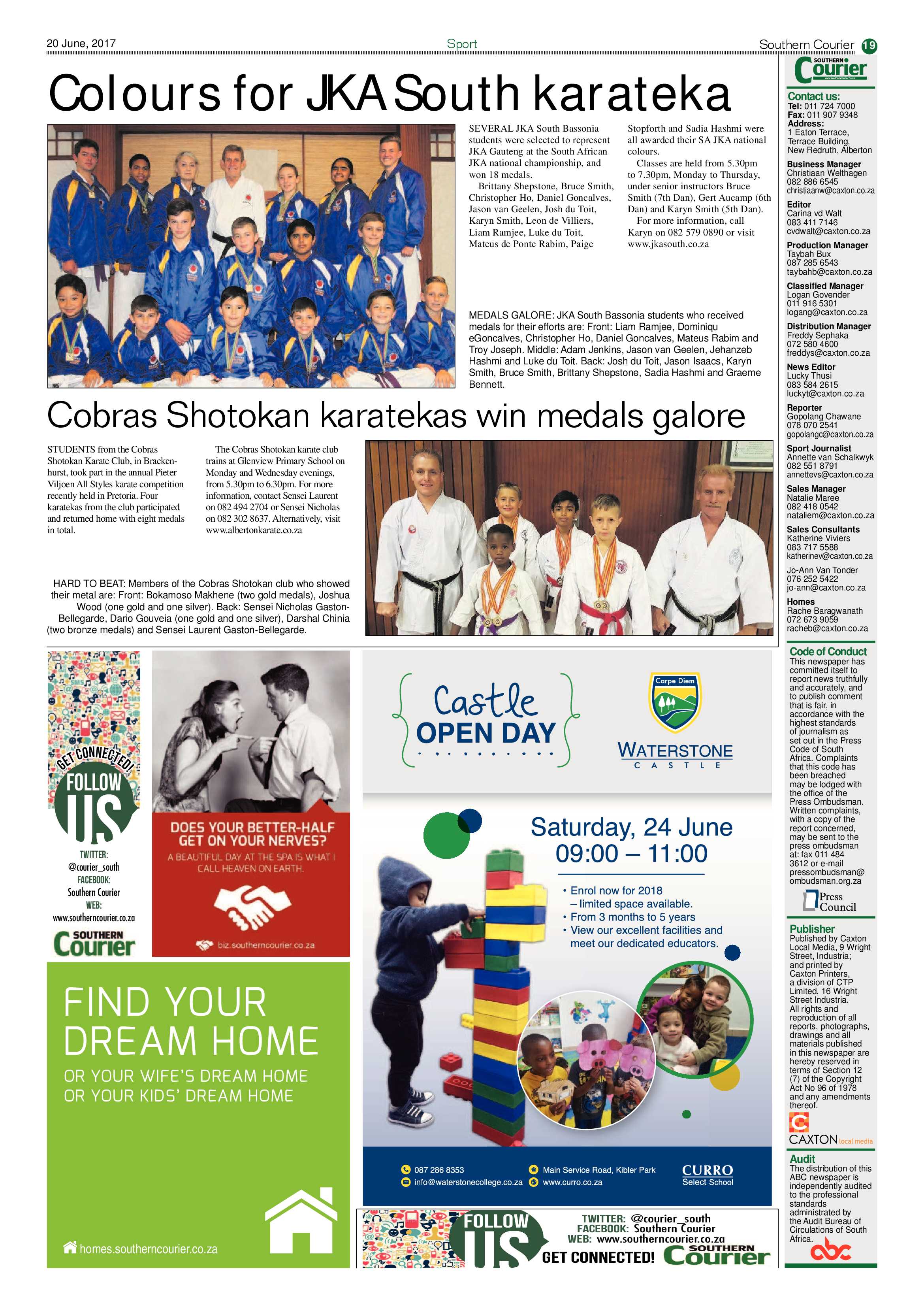 Southern Courier 20 June 2017 page 19