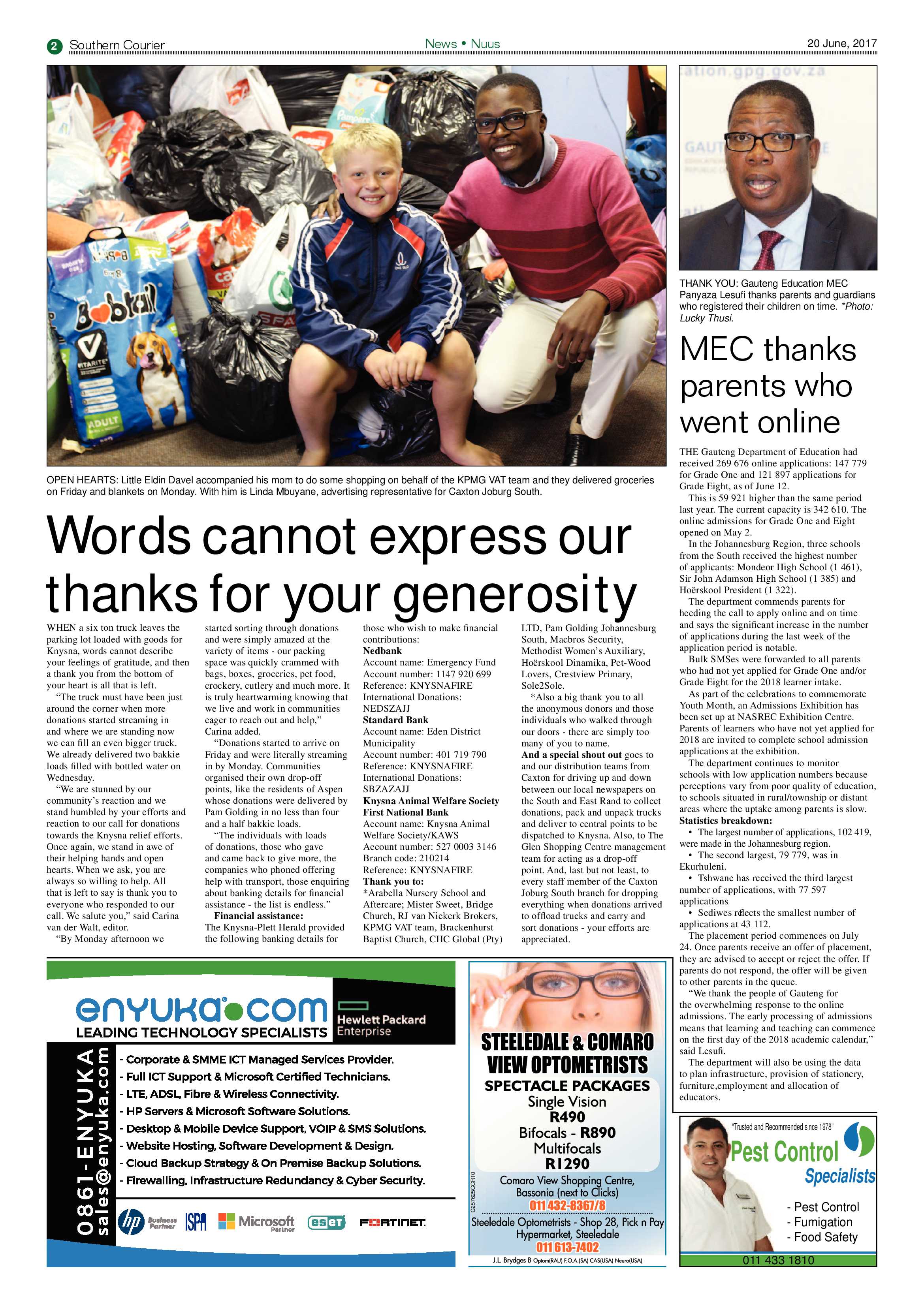 Southern Courier 20 June 2017 page 2
