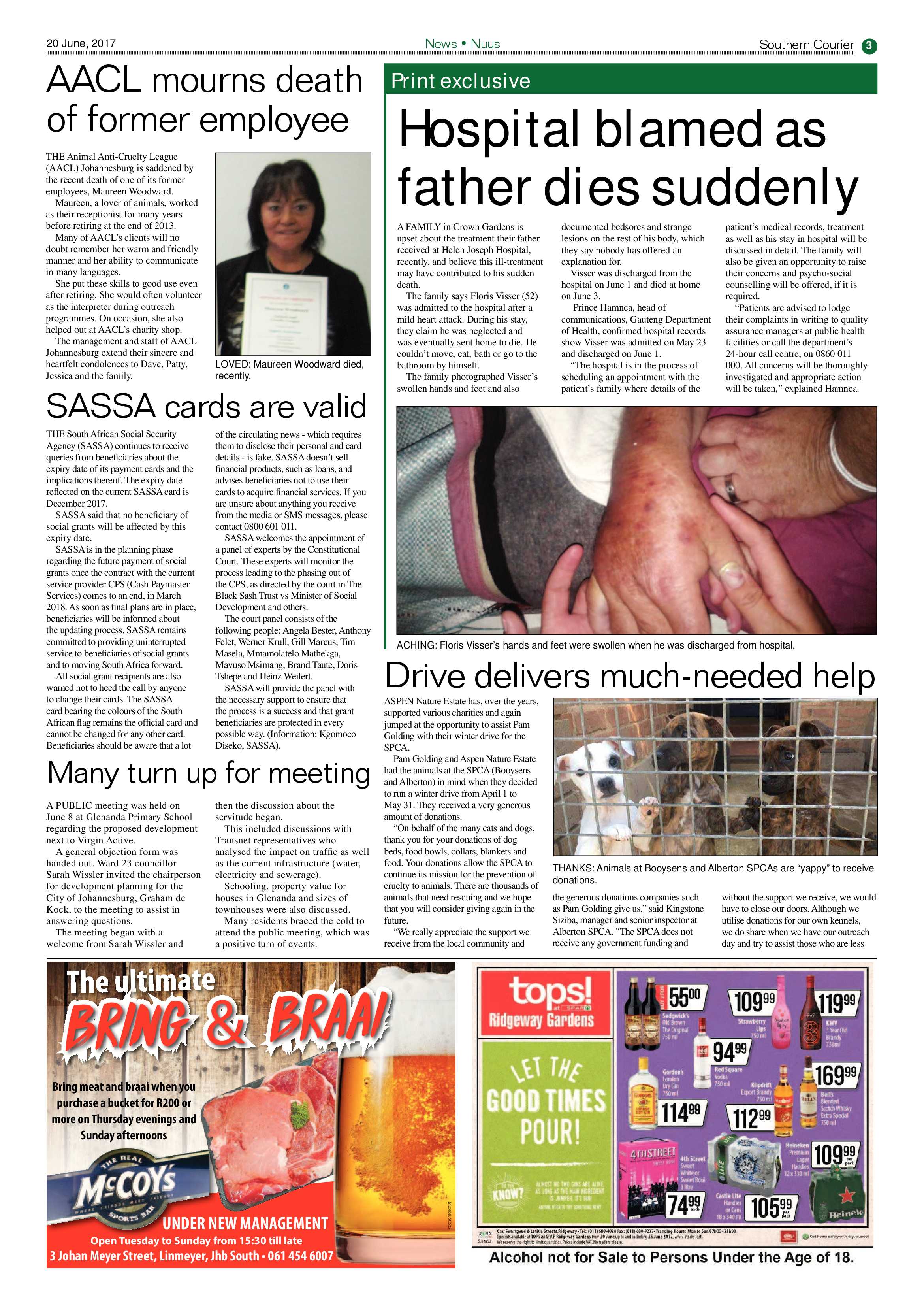 Southern Courier 20 June 2017 page 3