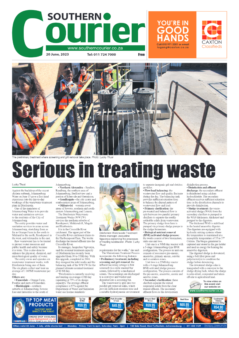 Southern Courier 20 June 2023 page 1