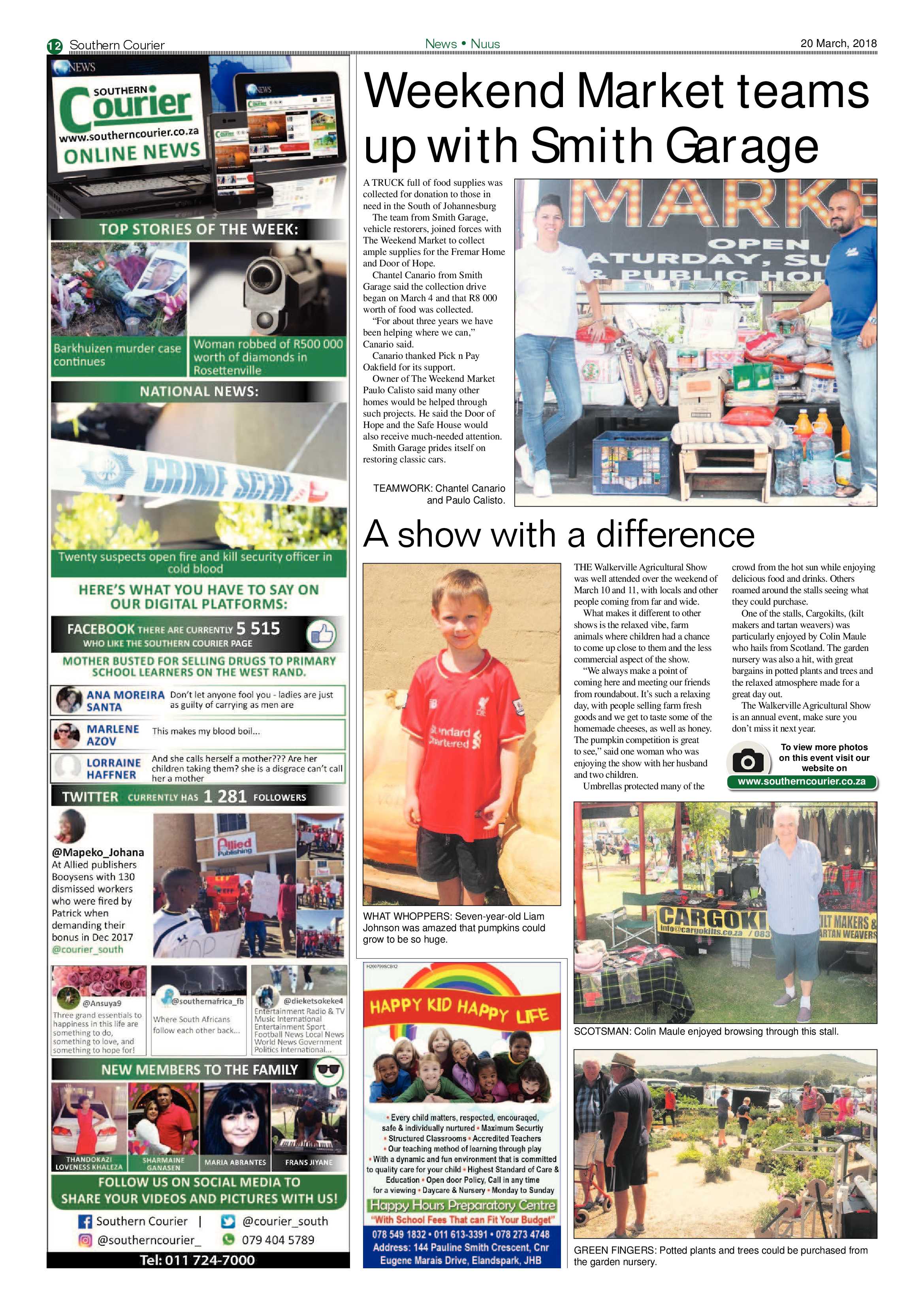 Southern Courier 20 March 2018 page 12