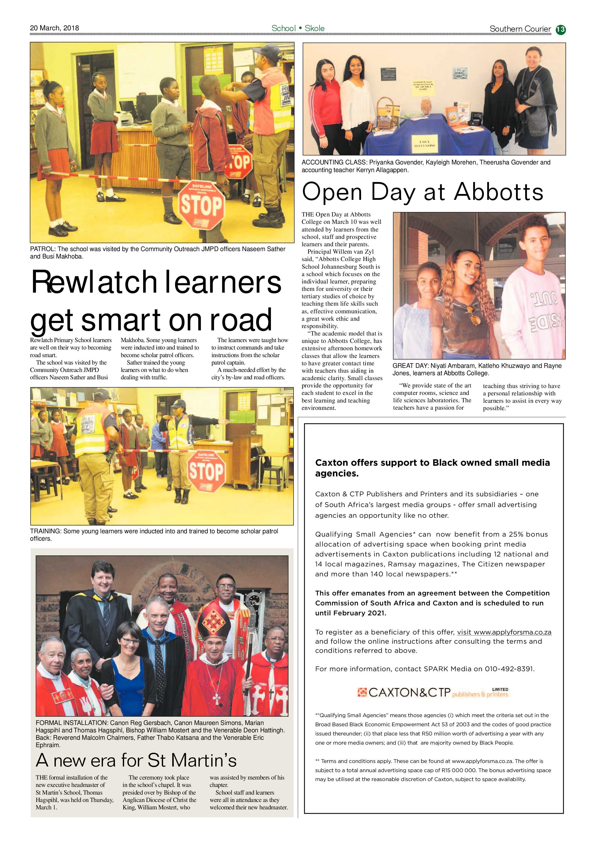 Southern Courier 20 March 2018 page 13