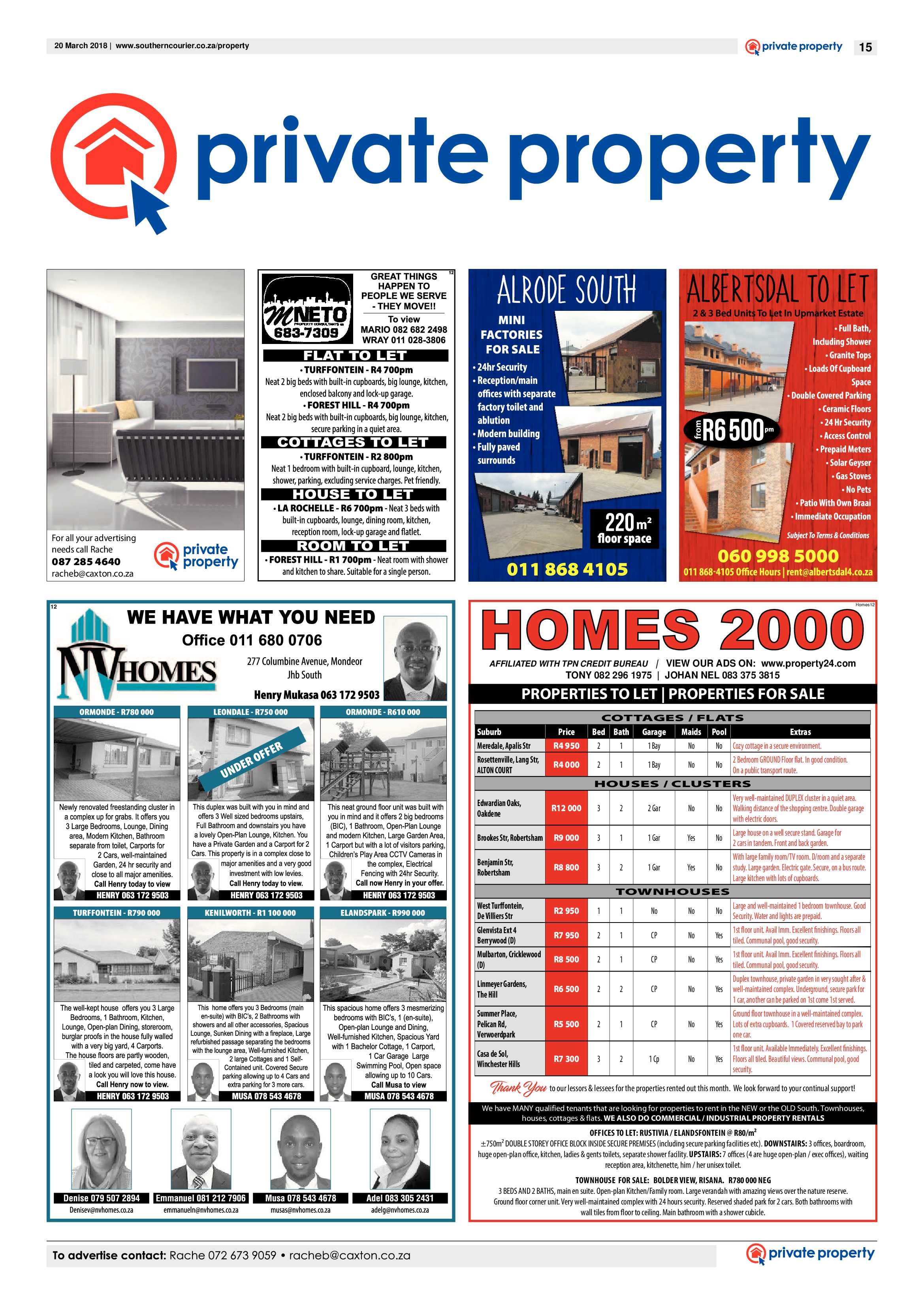 Southern Courier 20 March 2018 page 15