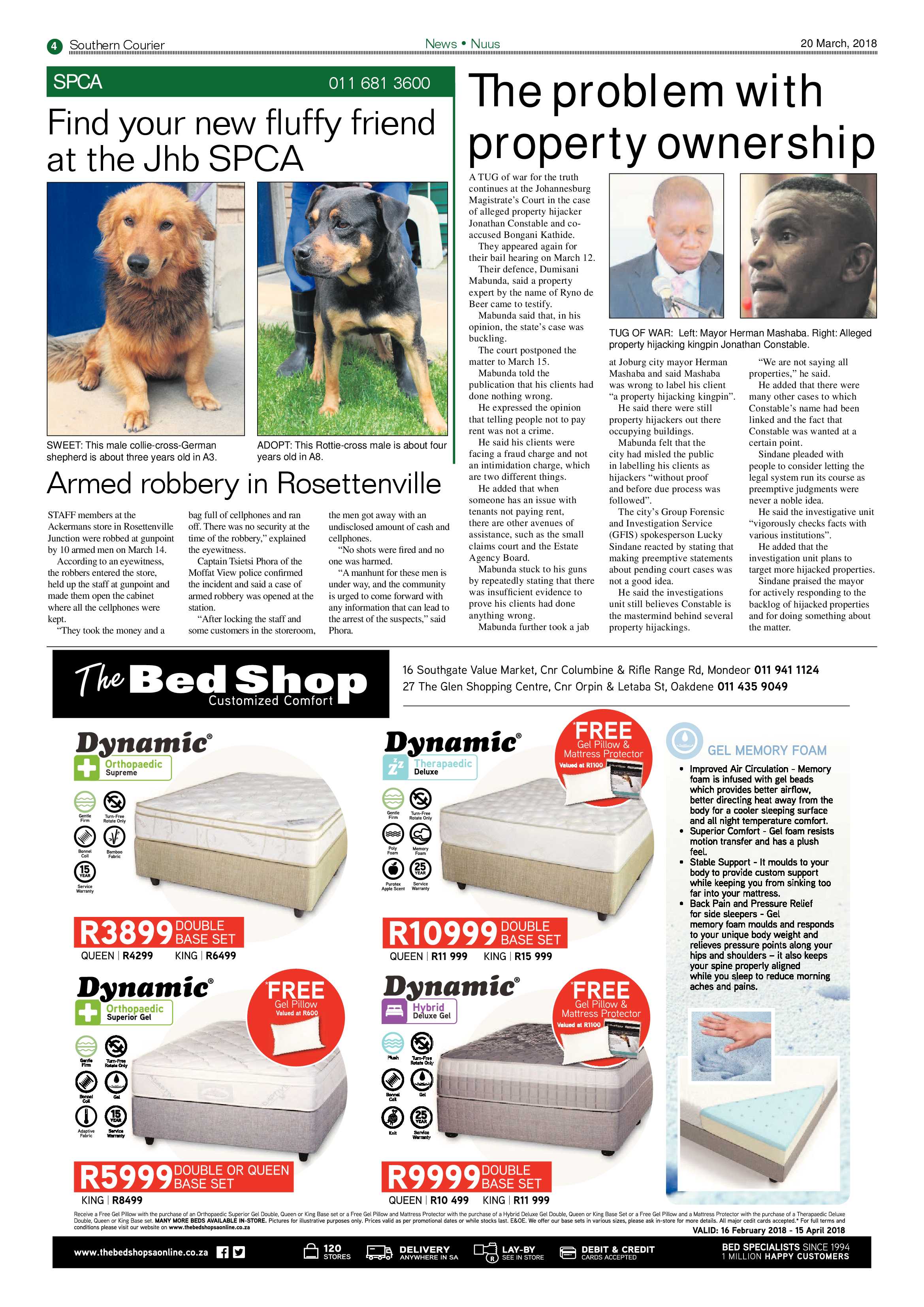 Southern Courier 20 March 2018 page 4