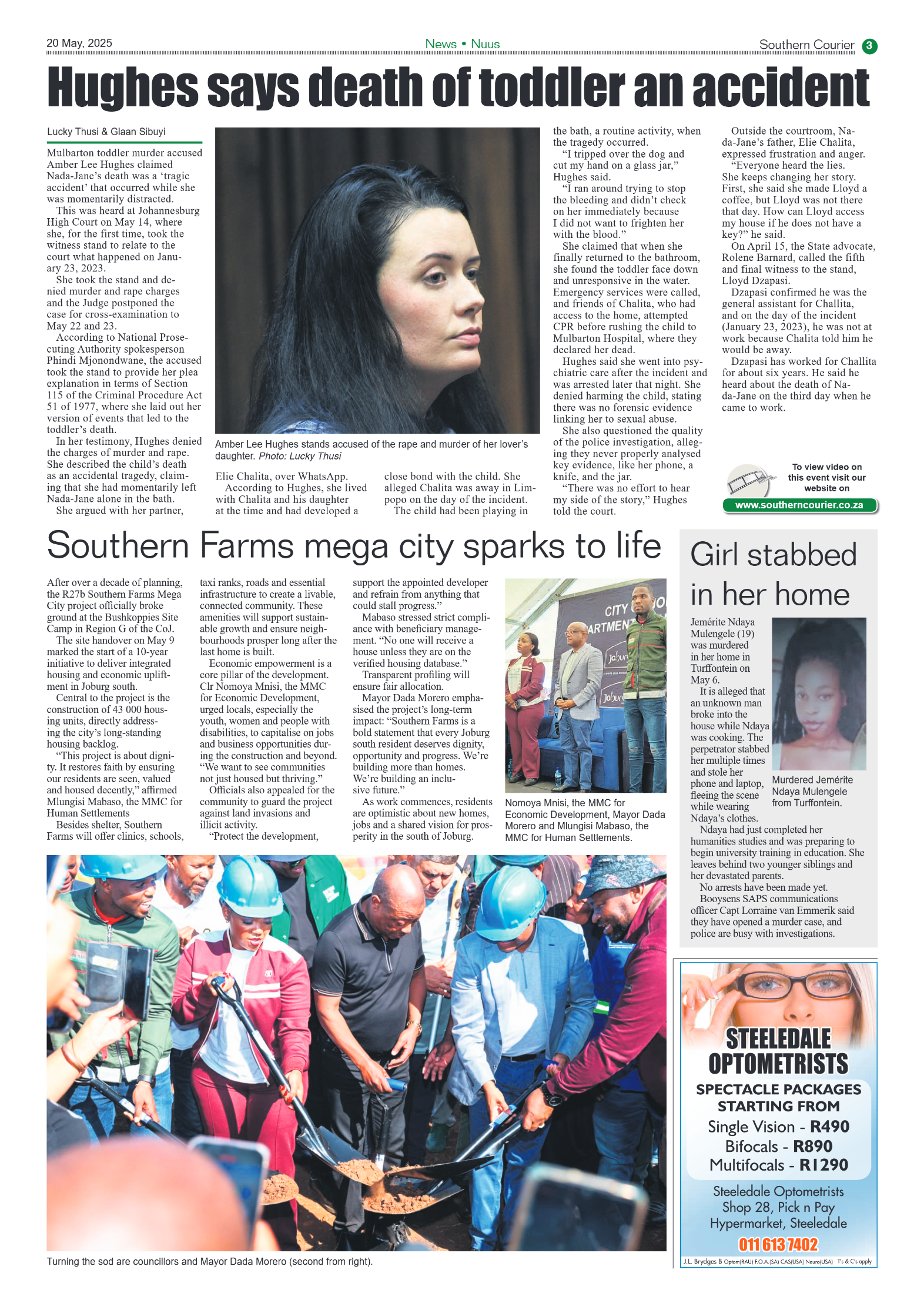 Southern Courier 20 May 2025 page 3