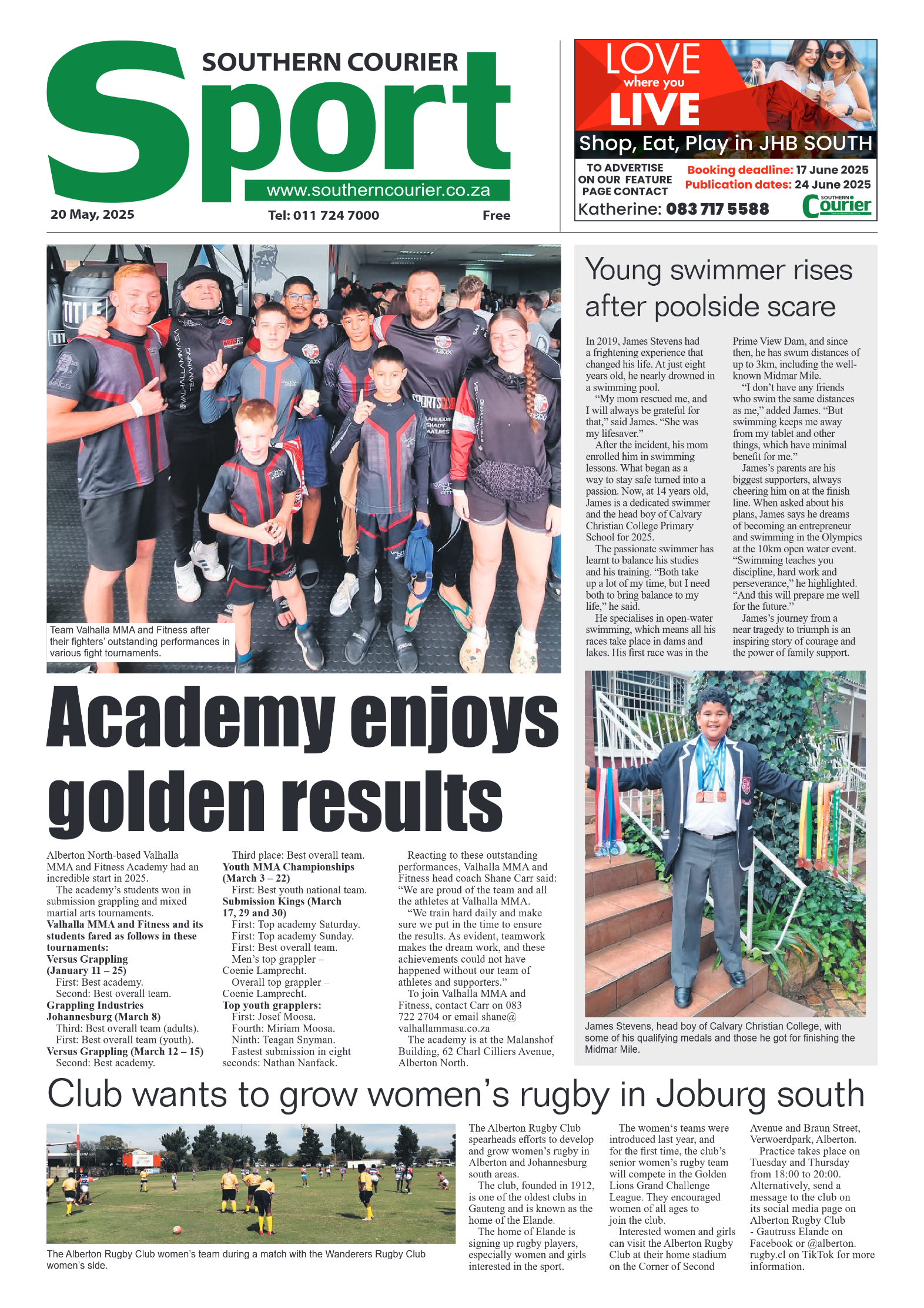 Southern Courier 20 May 2025 page 8