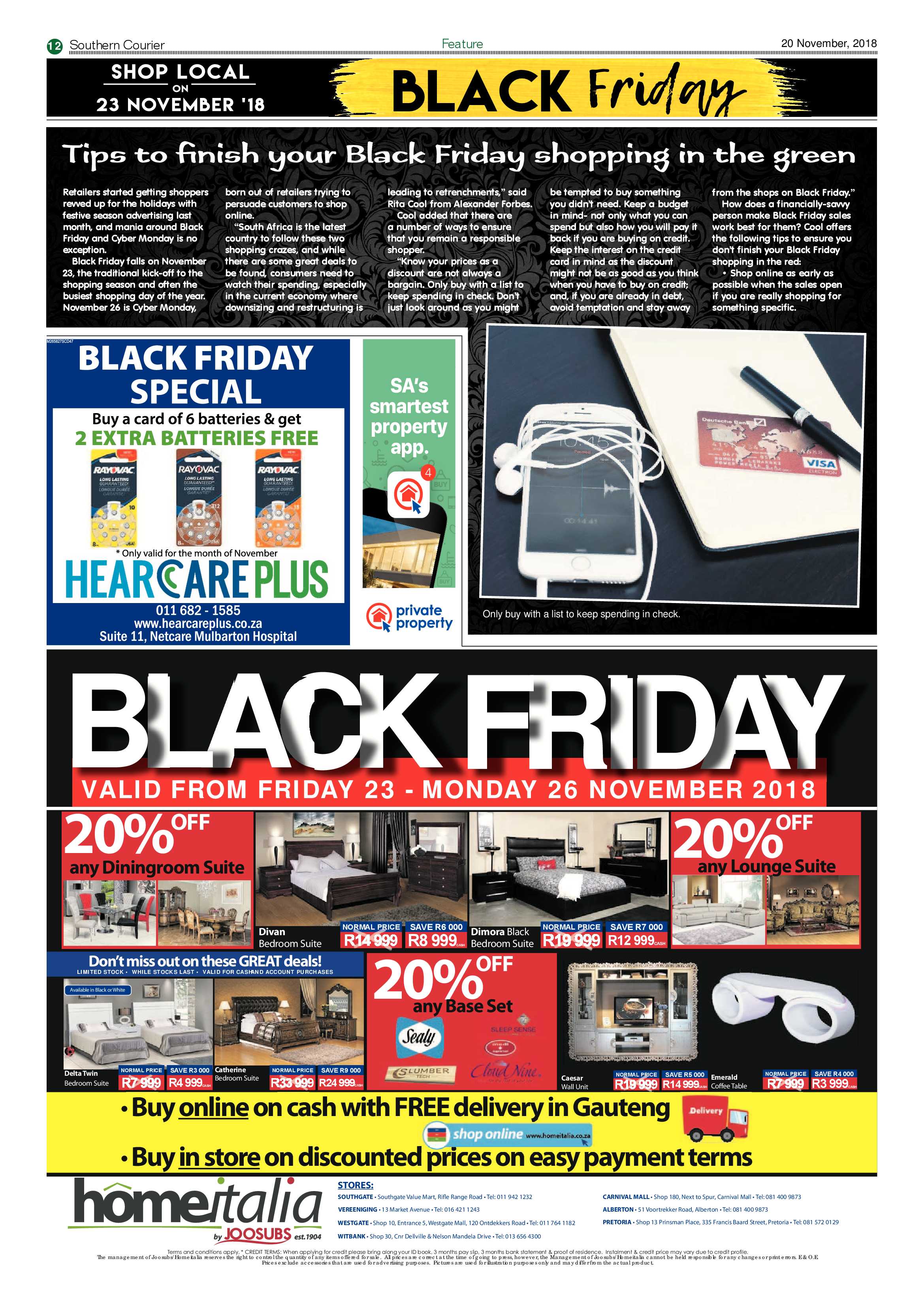 Southern Courier 20 November 2018 page 12