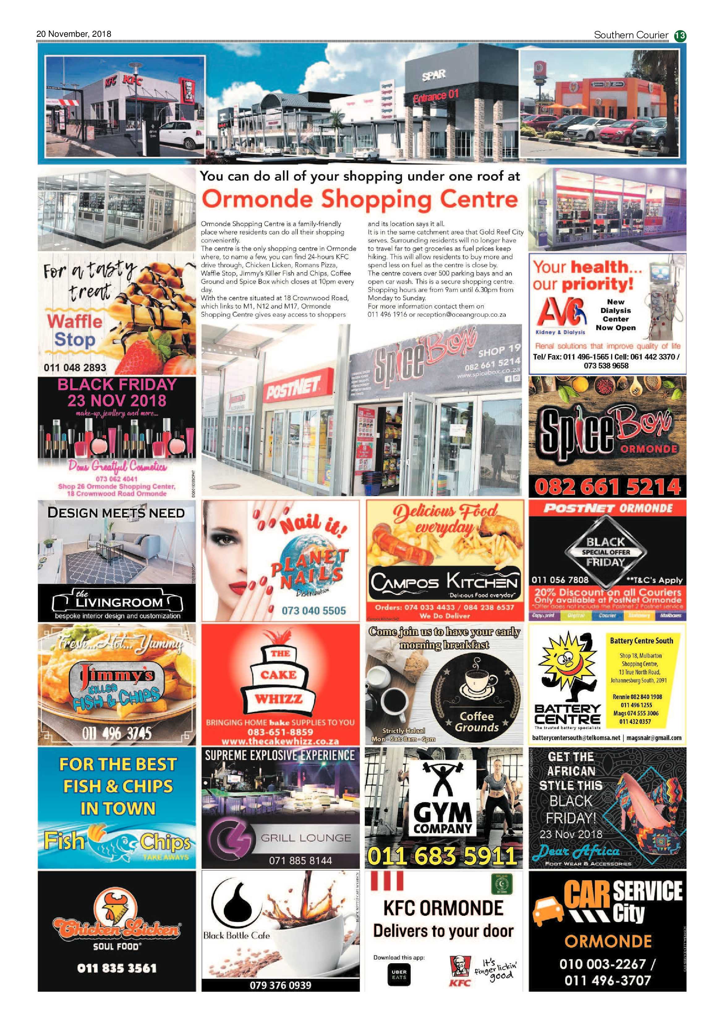 Southern Courier 20 November 2018 page 13