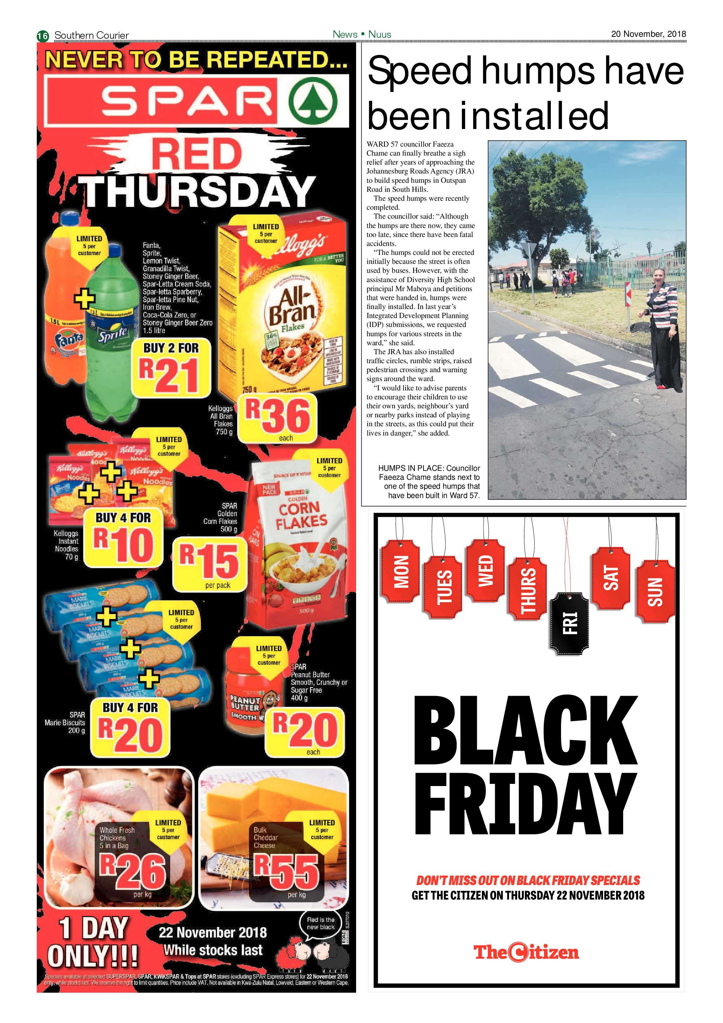 Southern Courier 20 November 2018 page 16