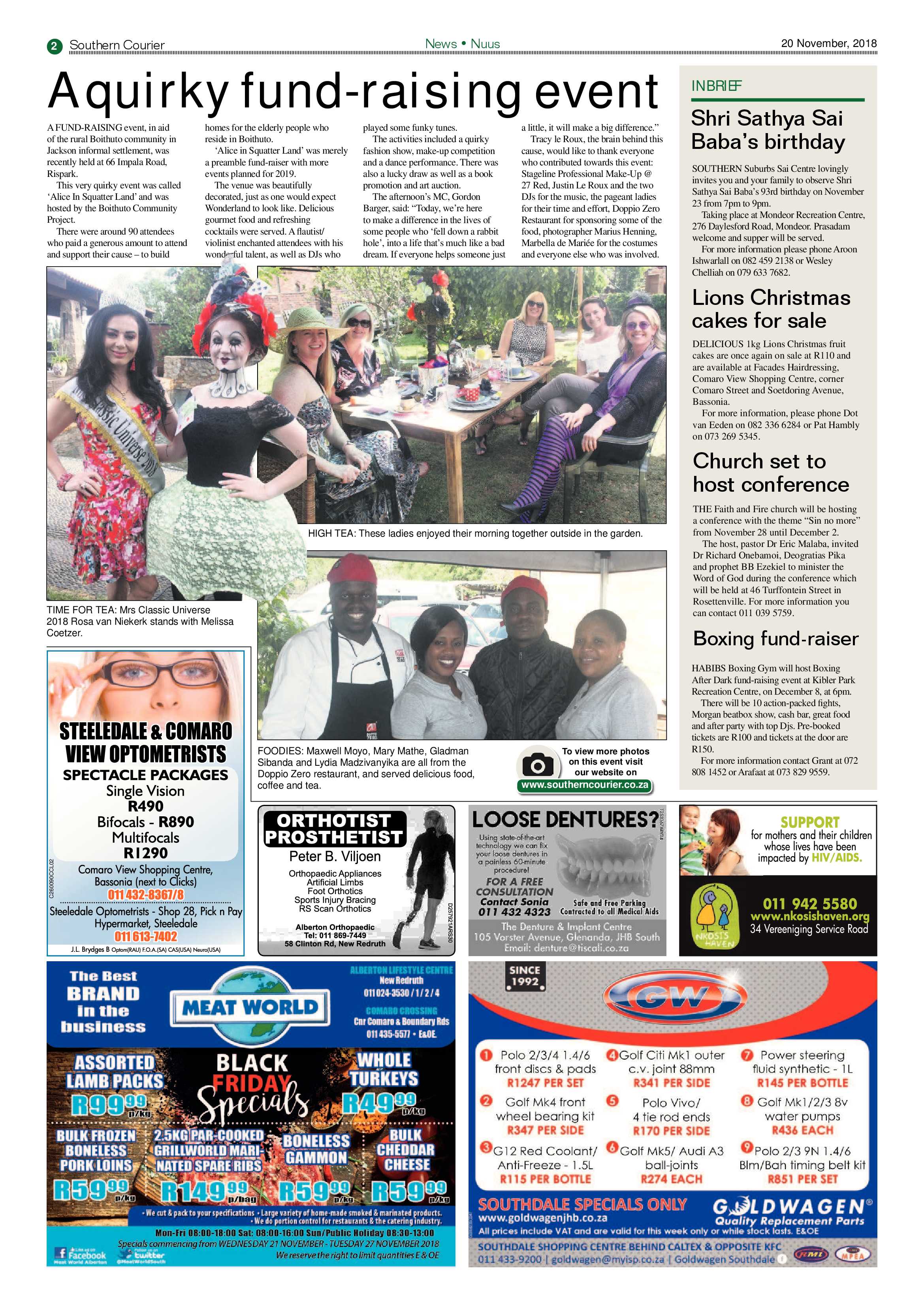 Southern Courier 20 November 2018 page 2