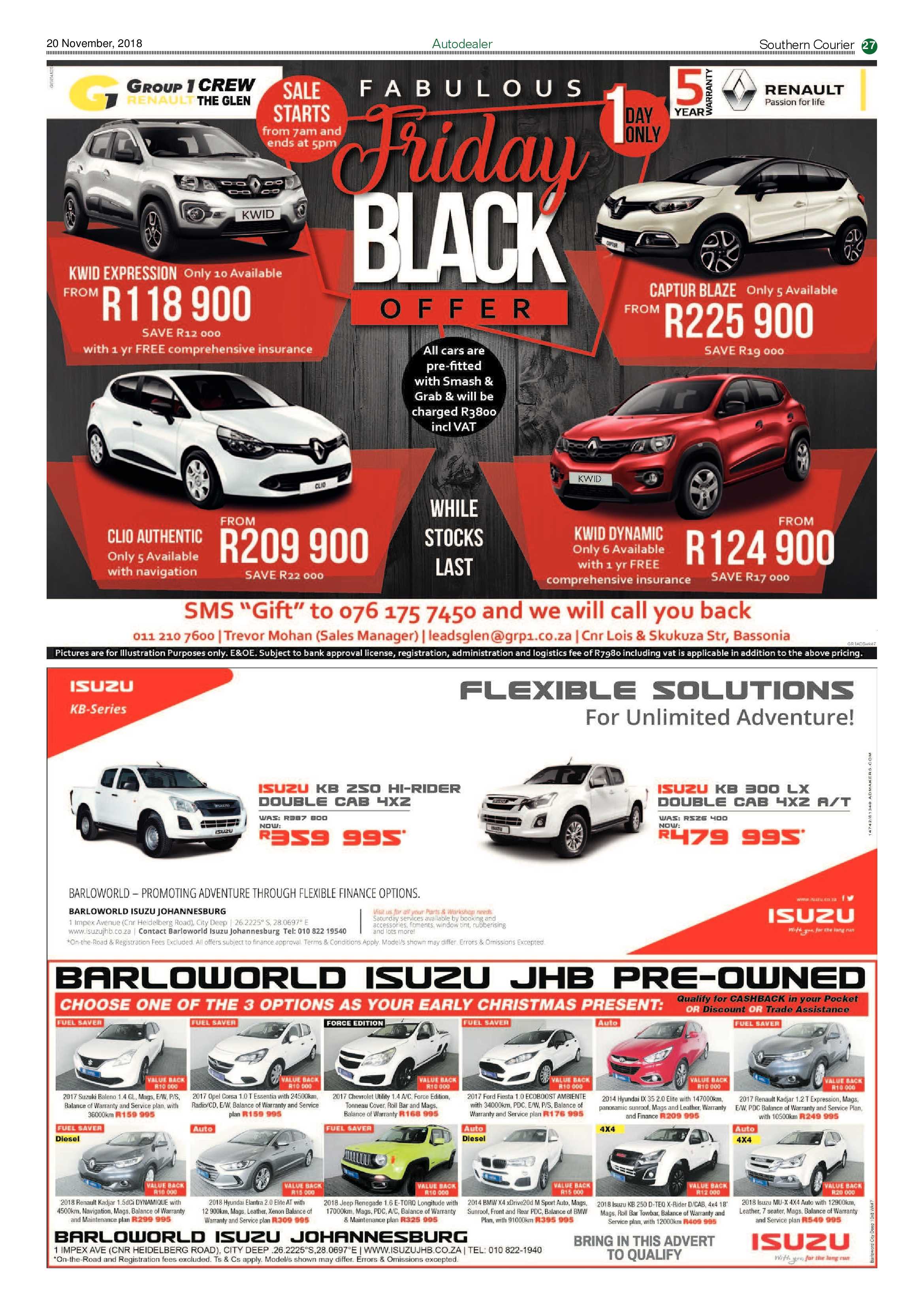 Southern Courier 20 November 2018 page 27