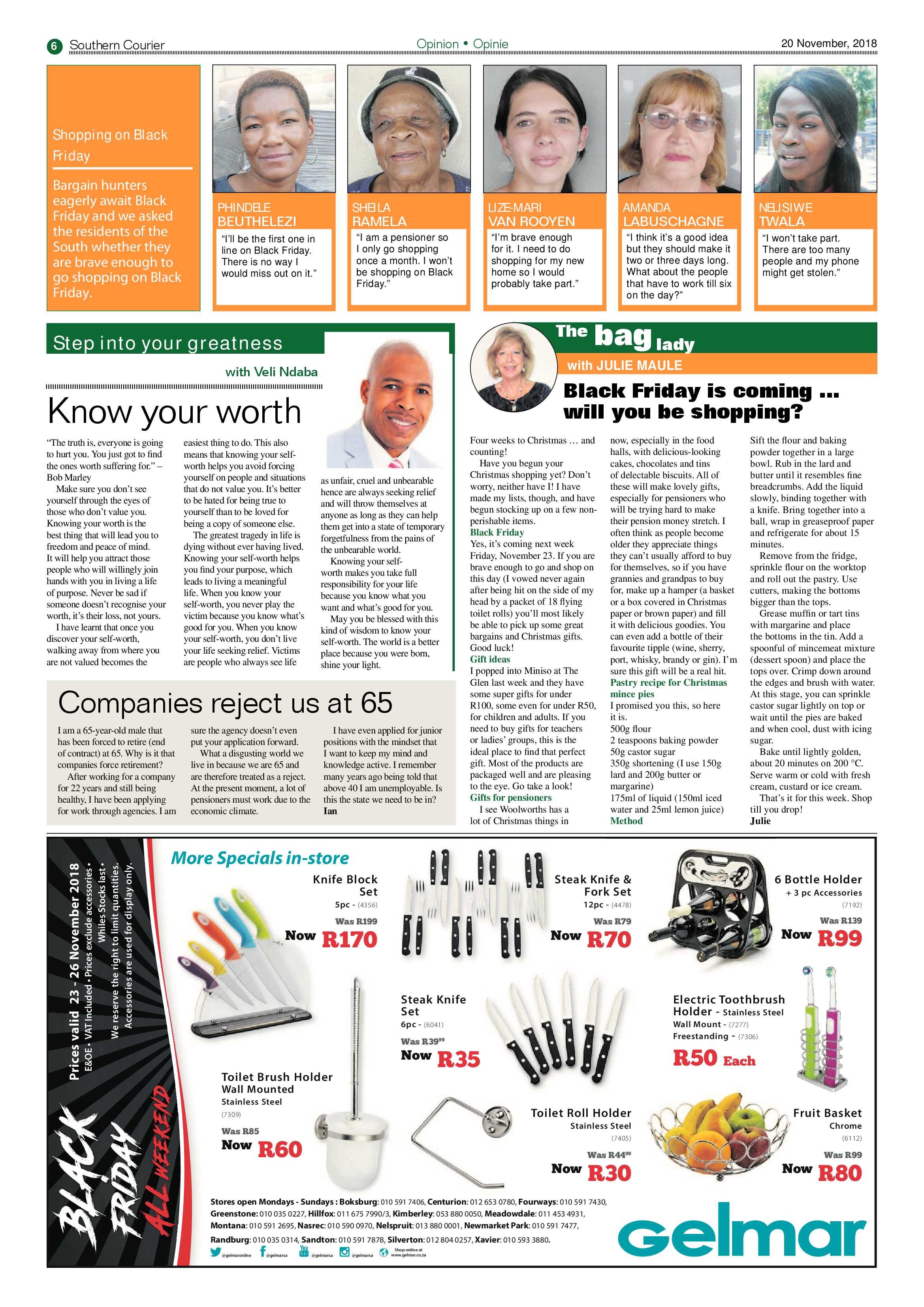 Southern Courier 20 November 2018 page 6