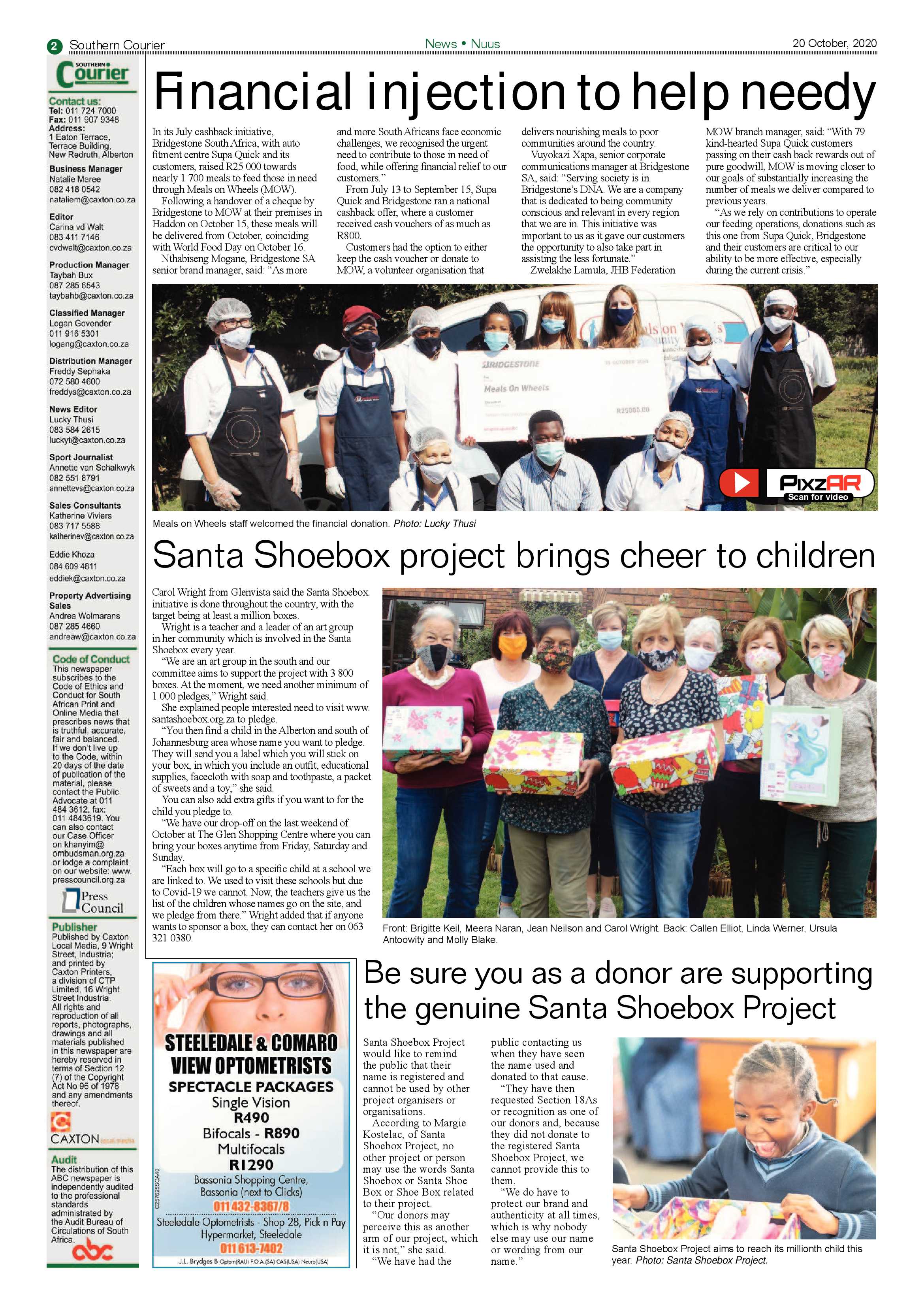 Southern Courier 20 October 2020 page 2