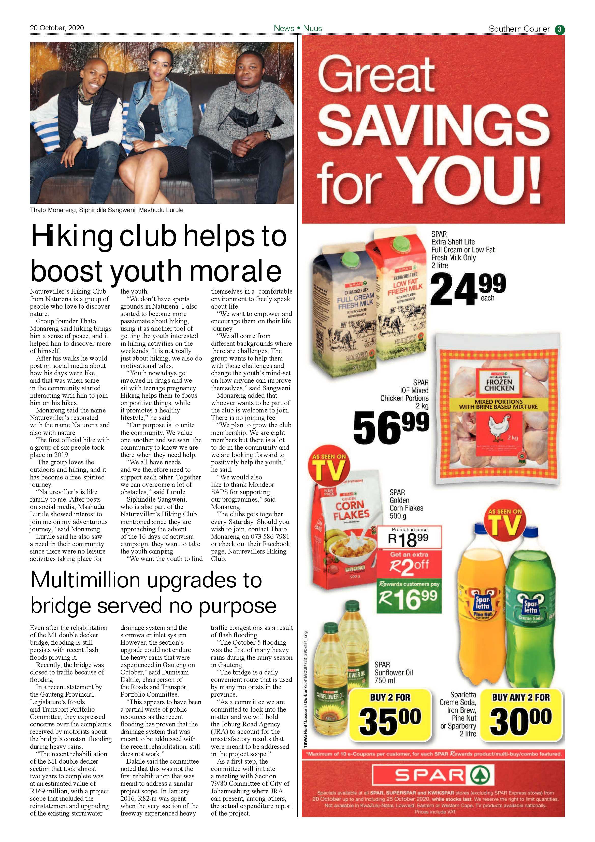 Southern Courier 20 October 2020 page 3