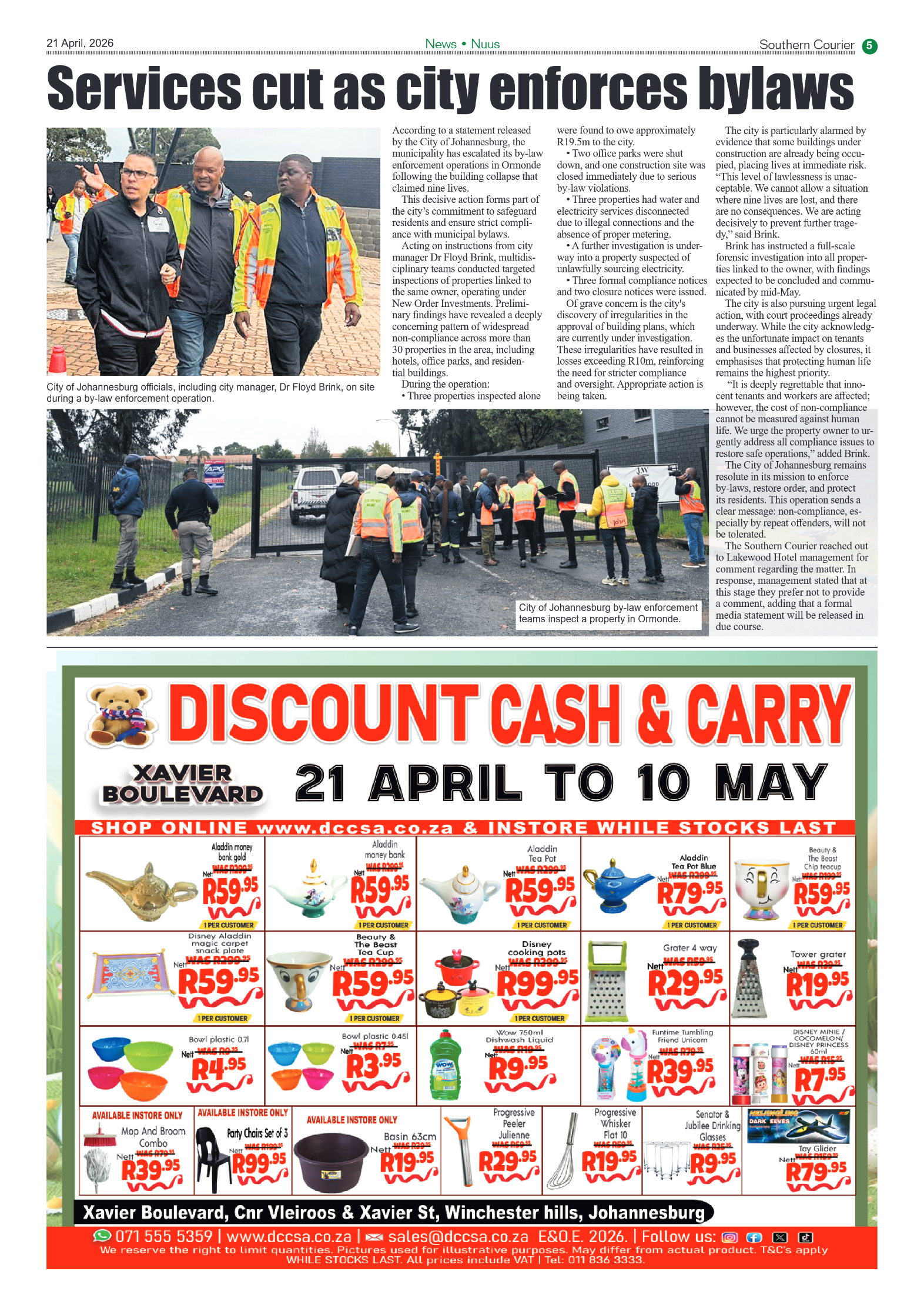 Southern Courier 21 April 2026 page 5