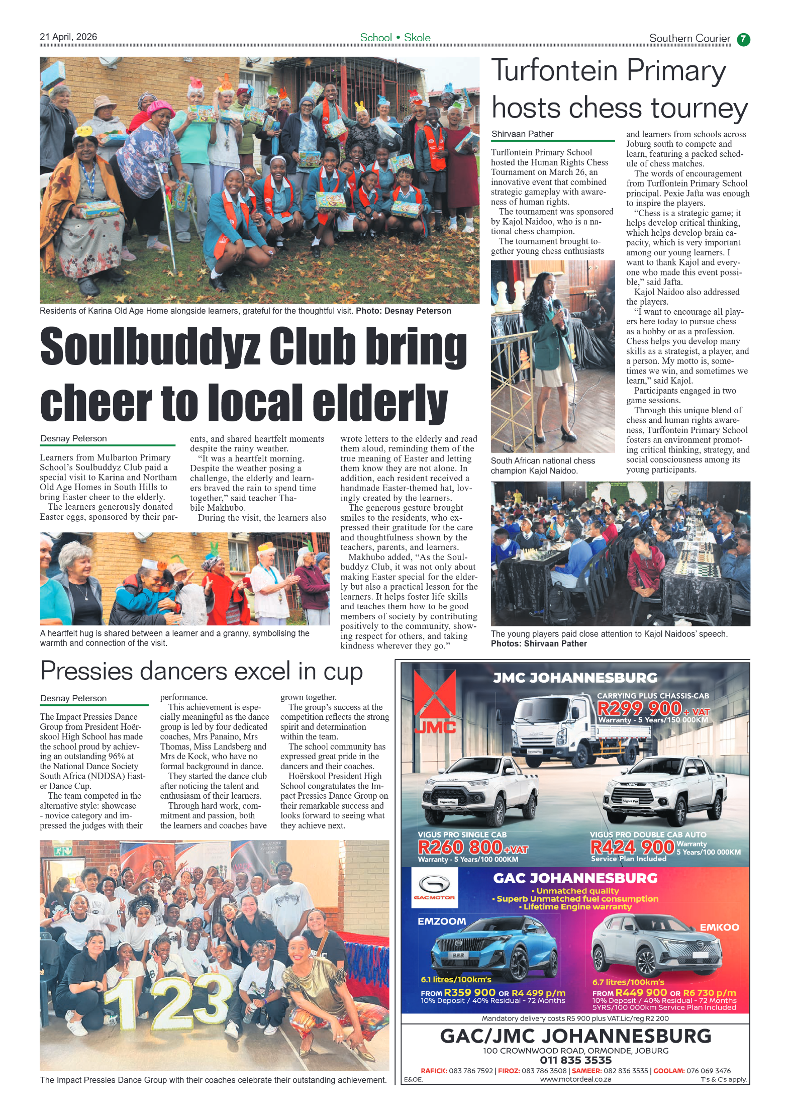 Southern Courier 21 April 2026 page 7