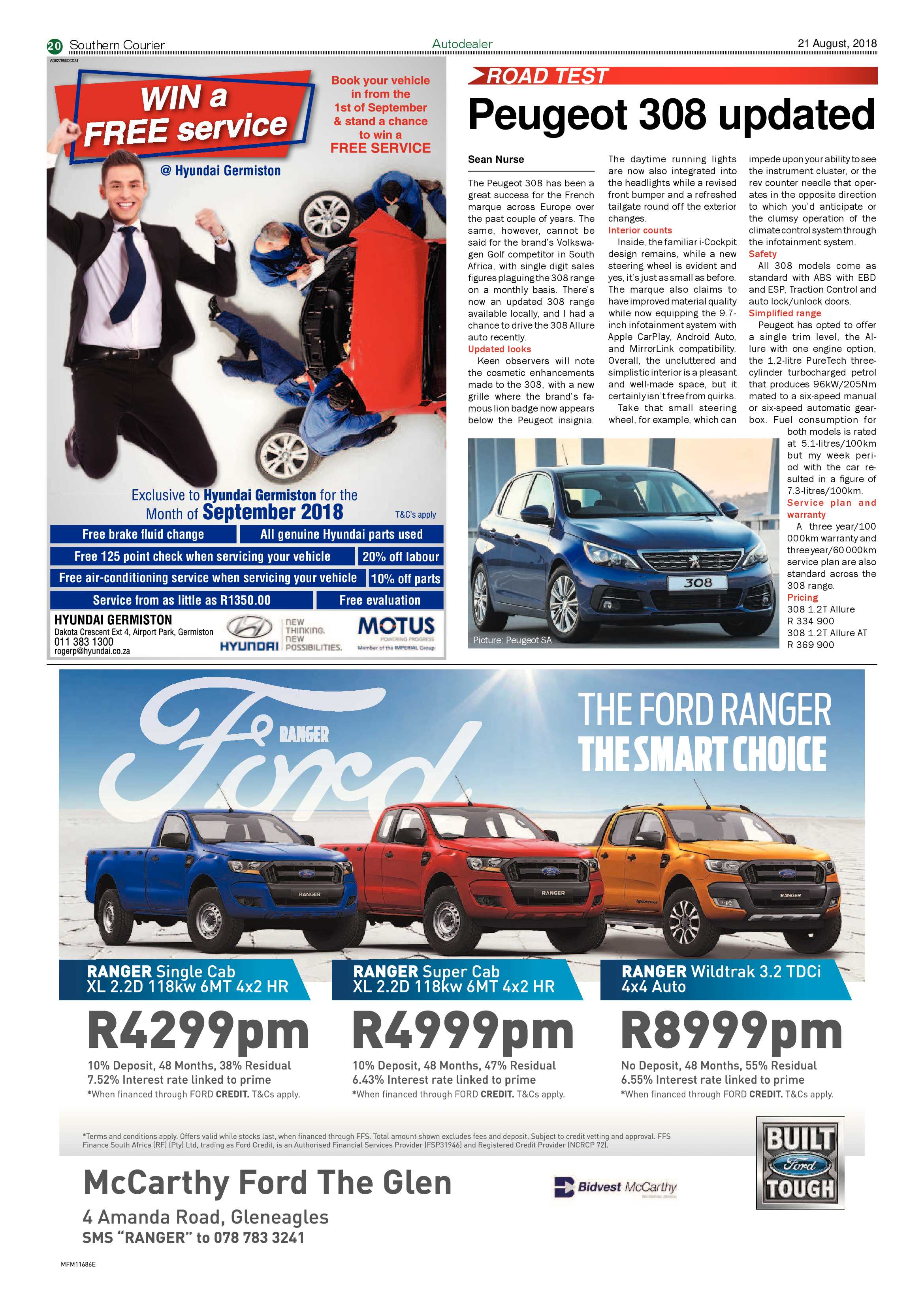 Southern Courier 21 August 2018 page 20