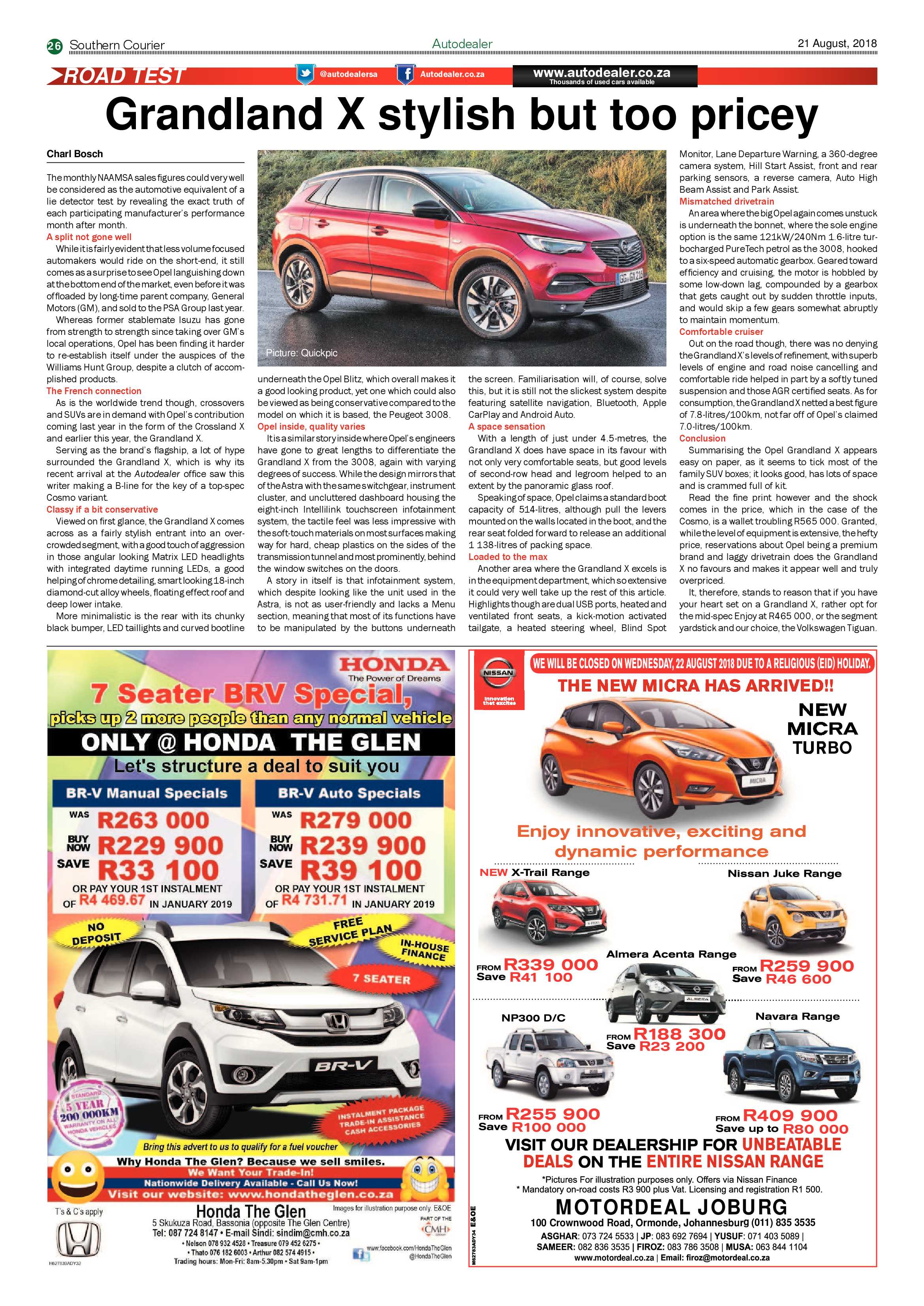 Southern Courier 21 August 2018 page 26