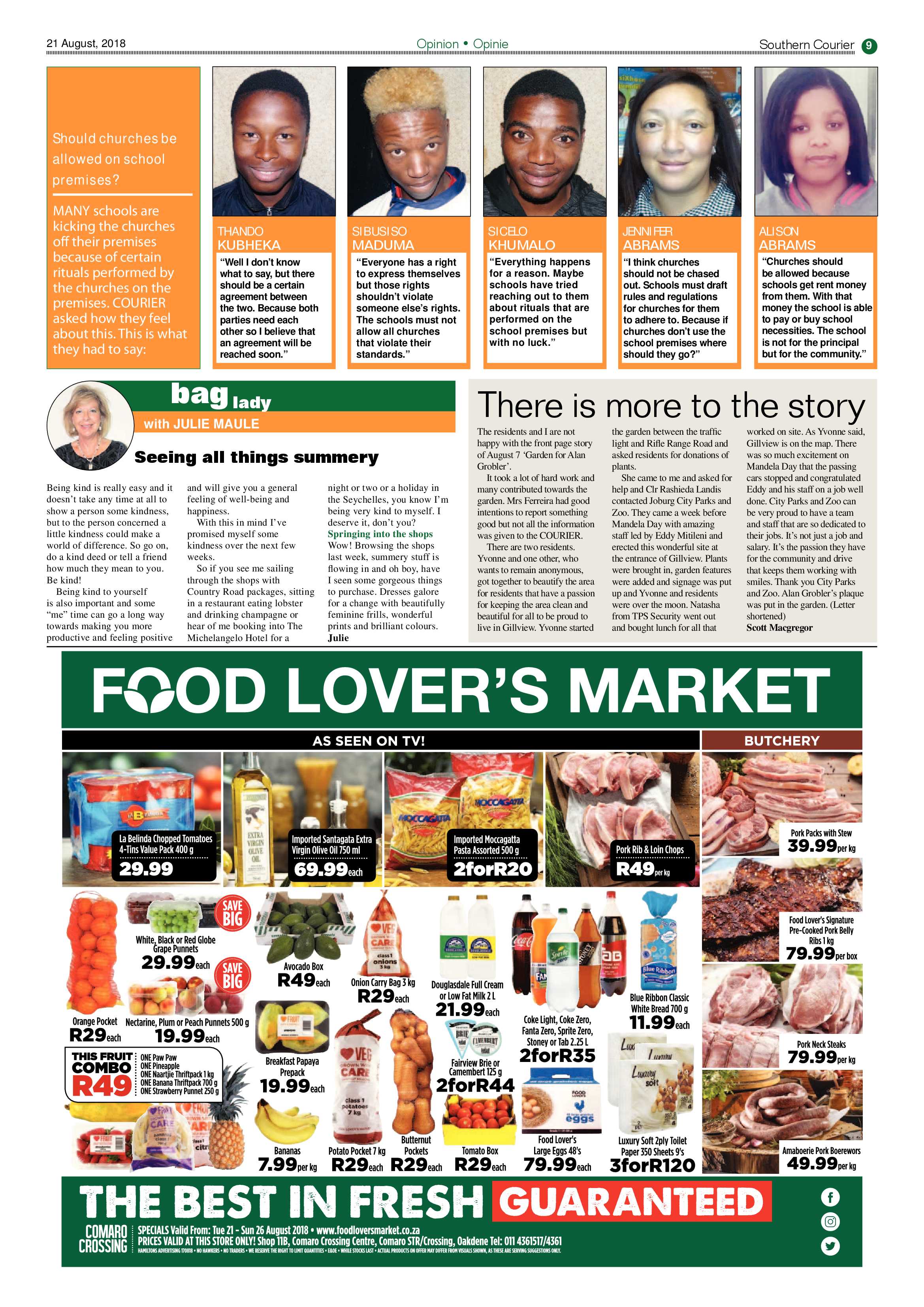 Southern Courier 21 August 2018 page 9