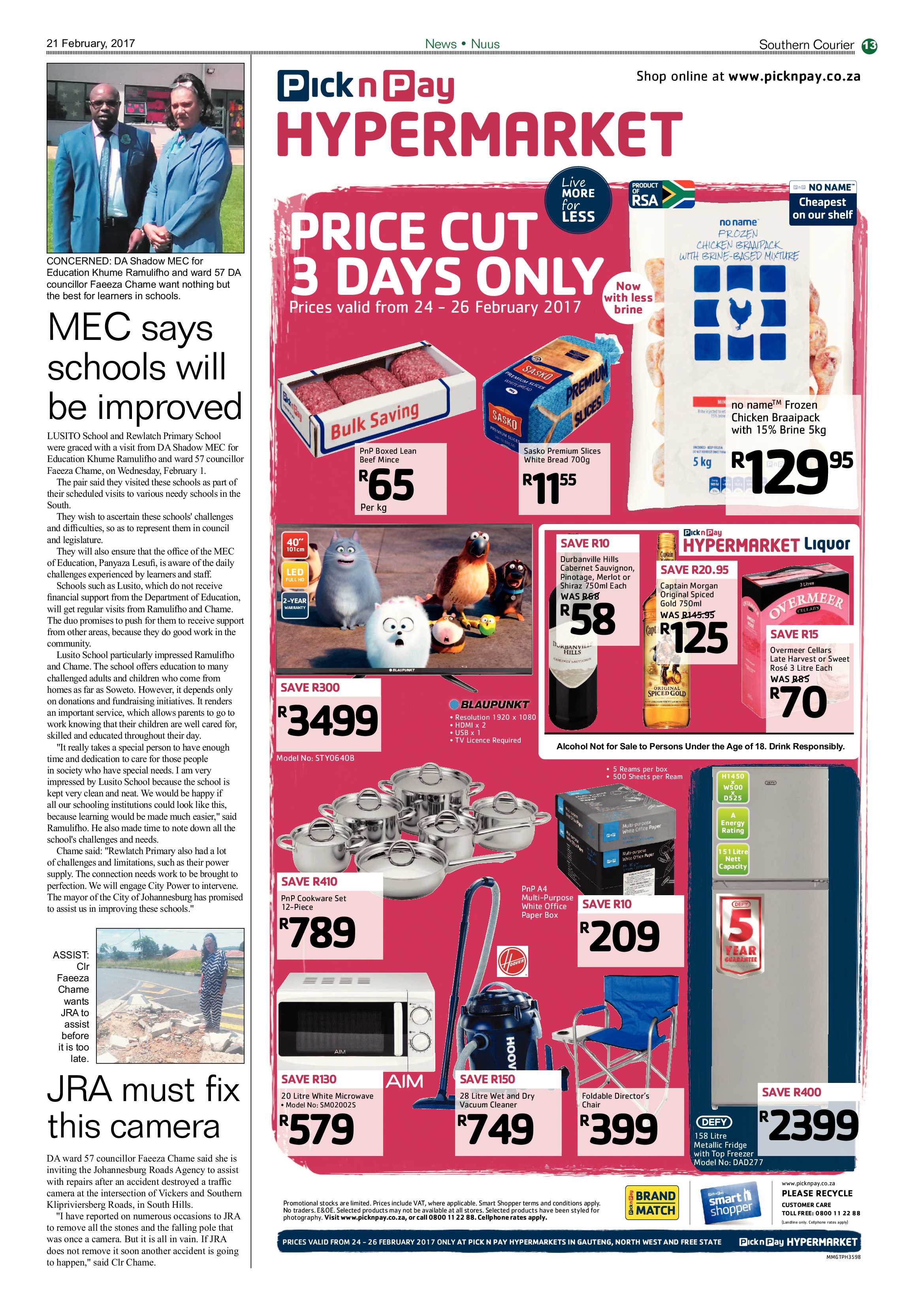 Southern Courier 21 February 2017 page 13