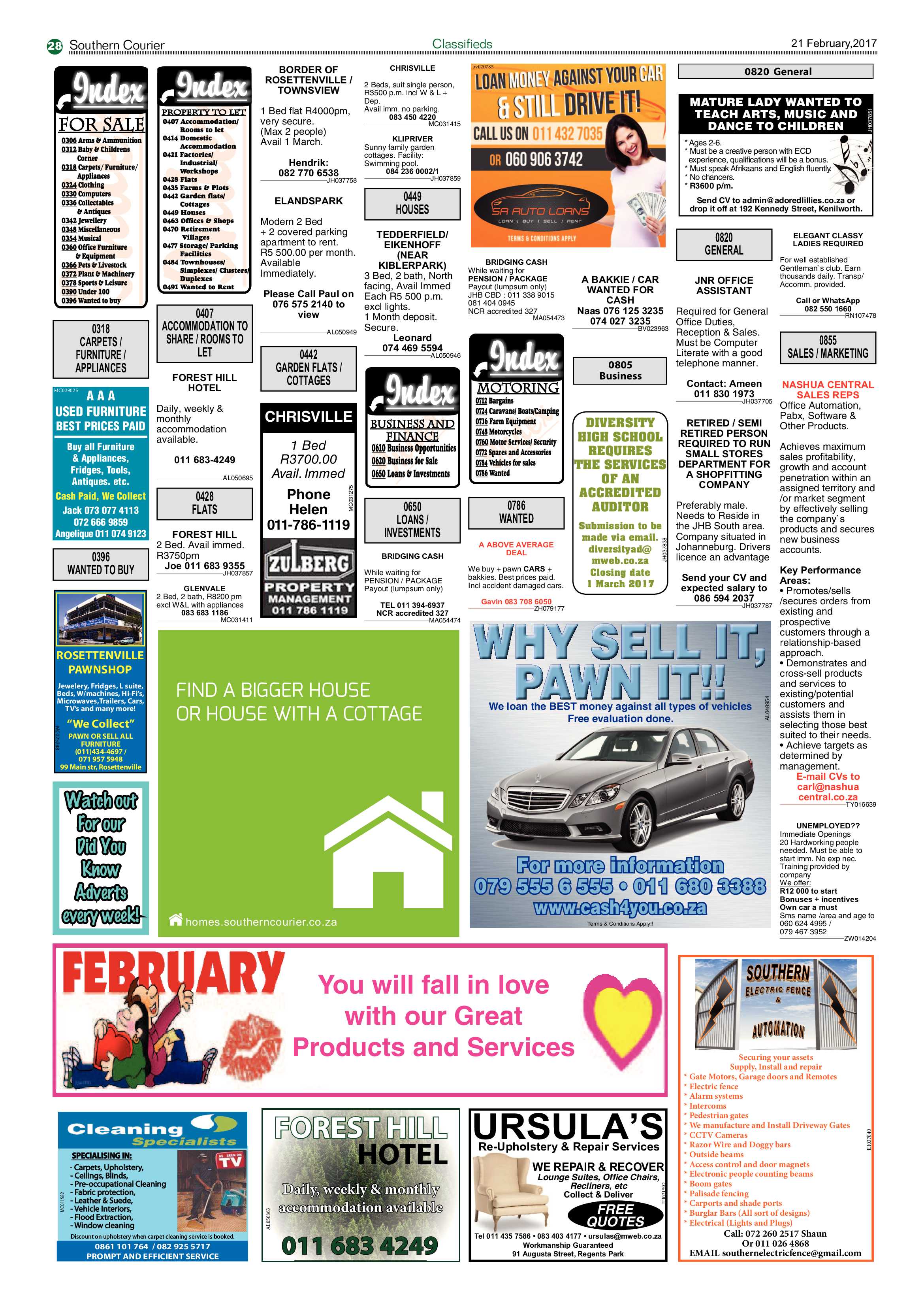 Southern Courier 21 February 2017 page 28
